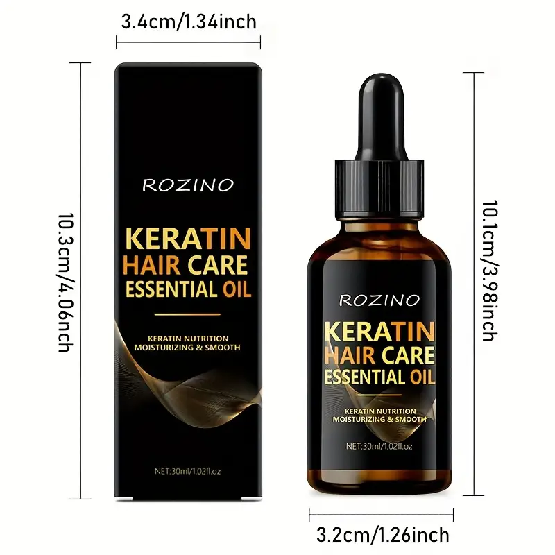 Kit entretien cheveux abimés 5 pièces : Shampooing au Kératine, Conditionneur,  2 Masques et Huiles pour les Cheveux 