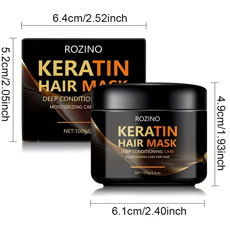 Kit entretien cheveux abimés 5 pièces : Shampooing au Kératine, Conditionneur,  2 Masques et Huiles pour les Cheveux 