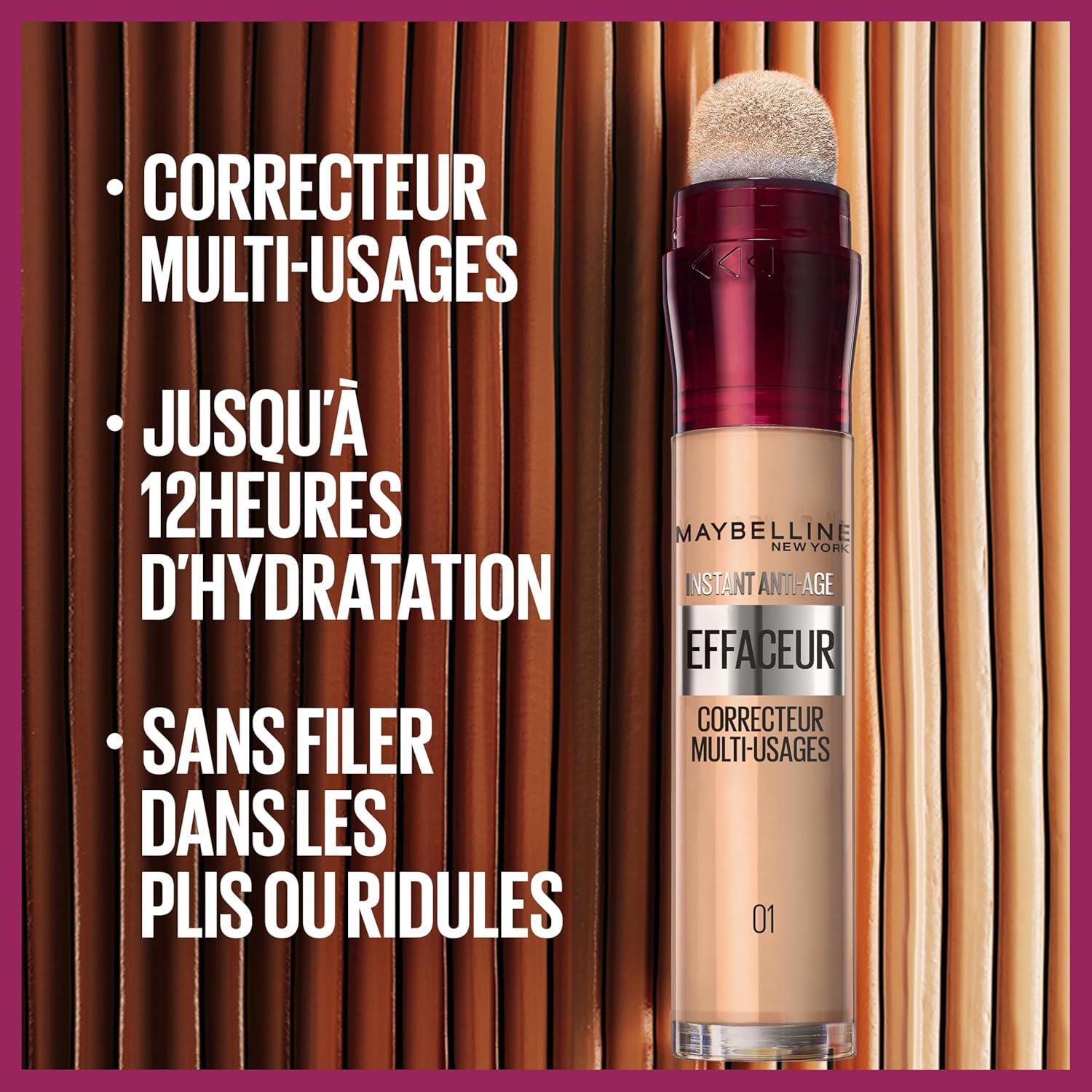 Maybelline New York - Lot de 2 Anti-cernes Fluide - Kit Correcteur & Contouring - Instant Anti-Age L’Effaceur - Teintes : Clair (03) & Olive Doré (145) - 2x 6,8 ml