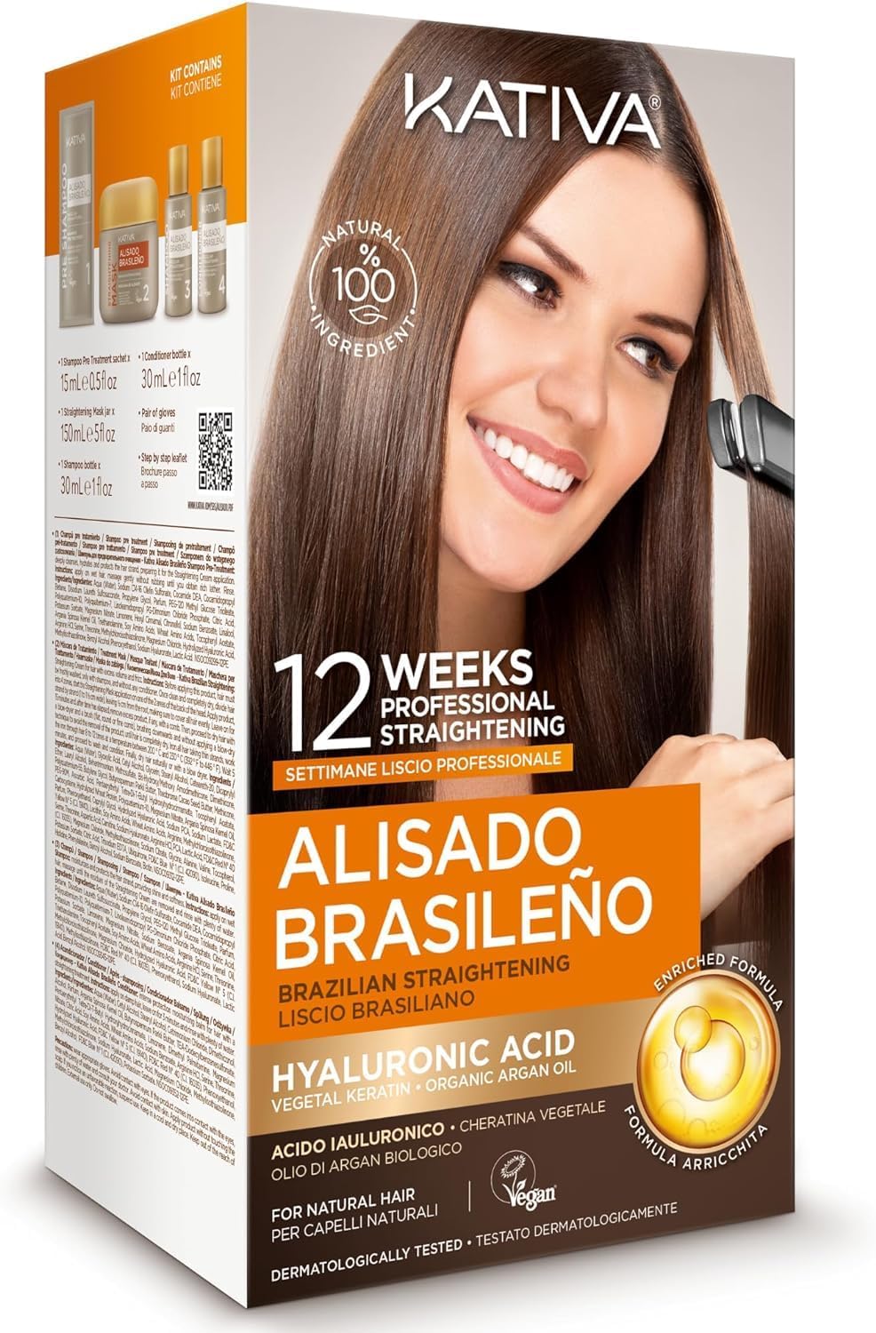 Kativa Kit de lissage brésilien (kératine)