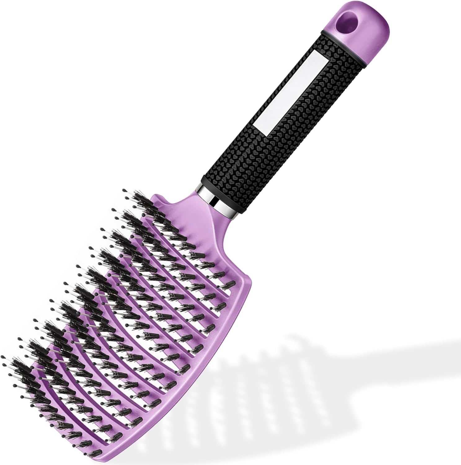 Brosse à Cheveux Magique - Démêlante Instantanée - Poils de Sanglier & Nylon - Anti-Casse & Anti-Statique - Pour Cheveux Bouclés, Lisses, Épais ou Fins - Hommes, Femmes, Enfants