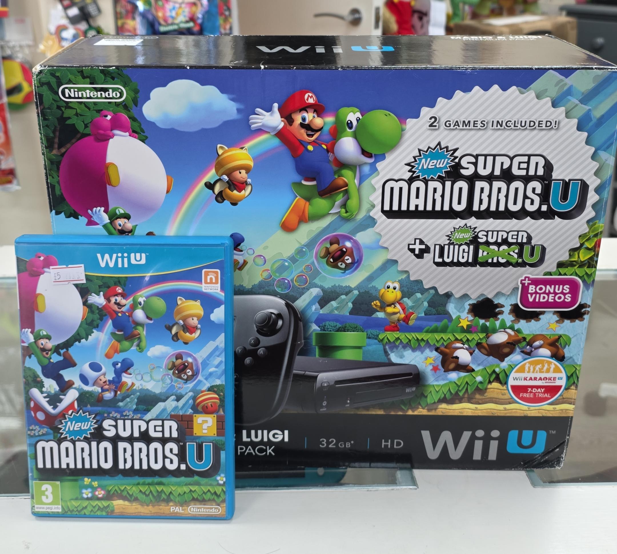 Nintendo Wii U Console + New Super Mario Bros. U & Luigi U Bundle