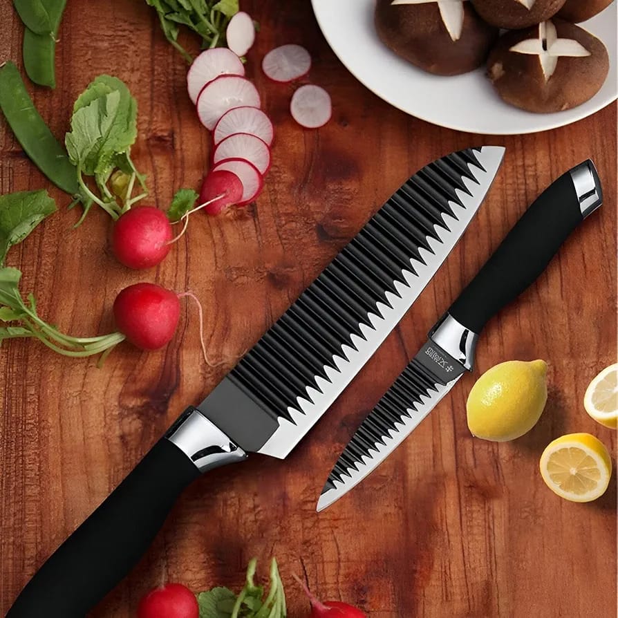 6 Pcs Non-Stick Knife Set For Kitchen