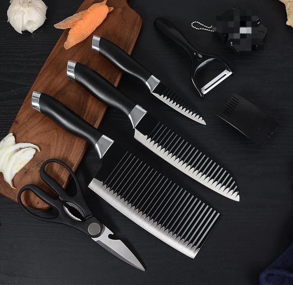 6 Pcs Non-Stick Knife Set For Kitchen
