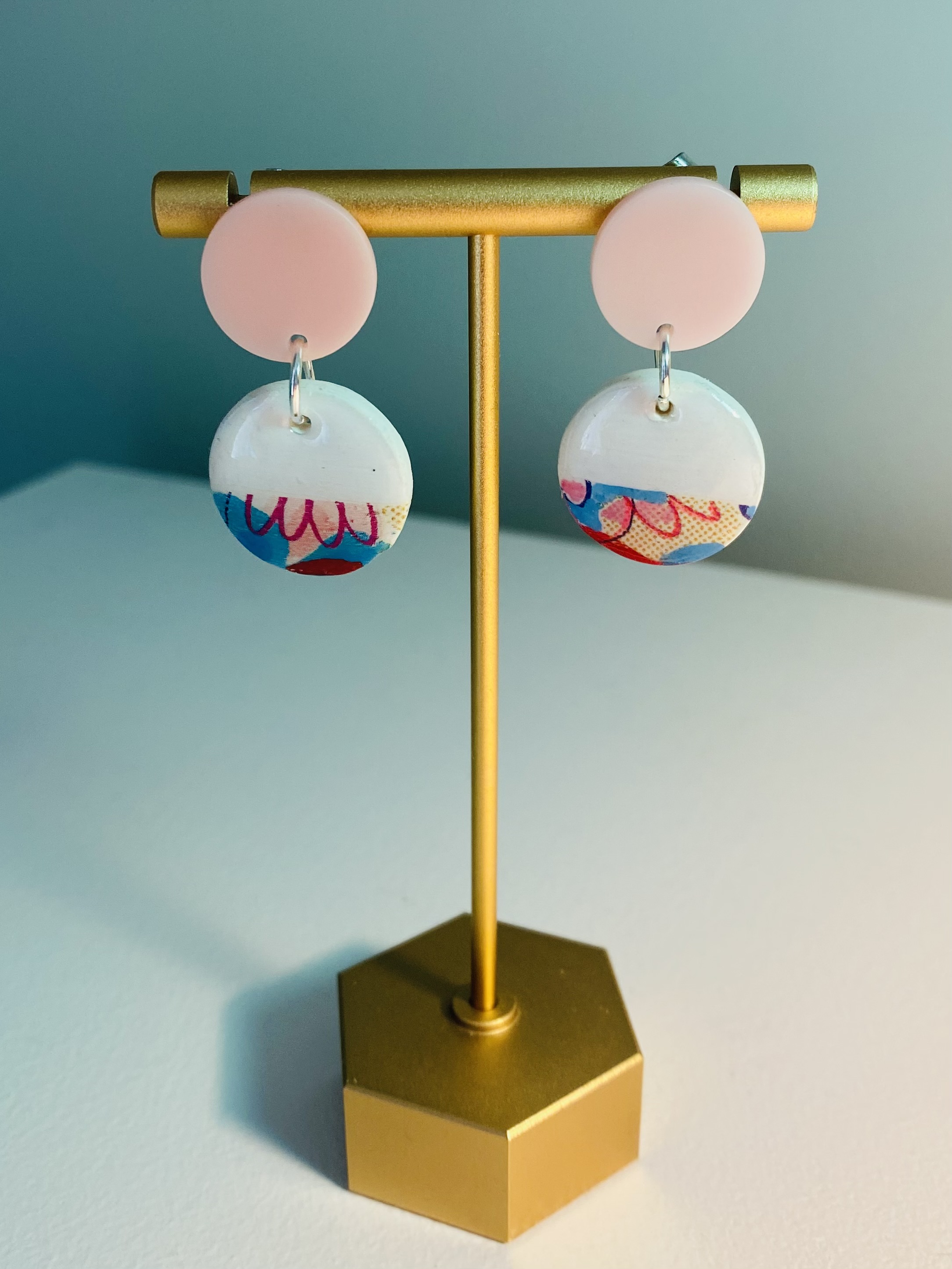 Pastel Pop Statement Earrings