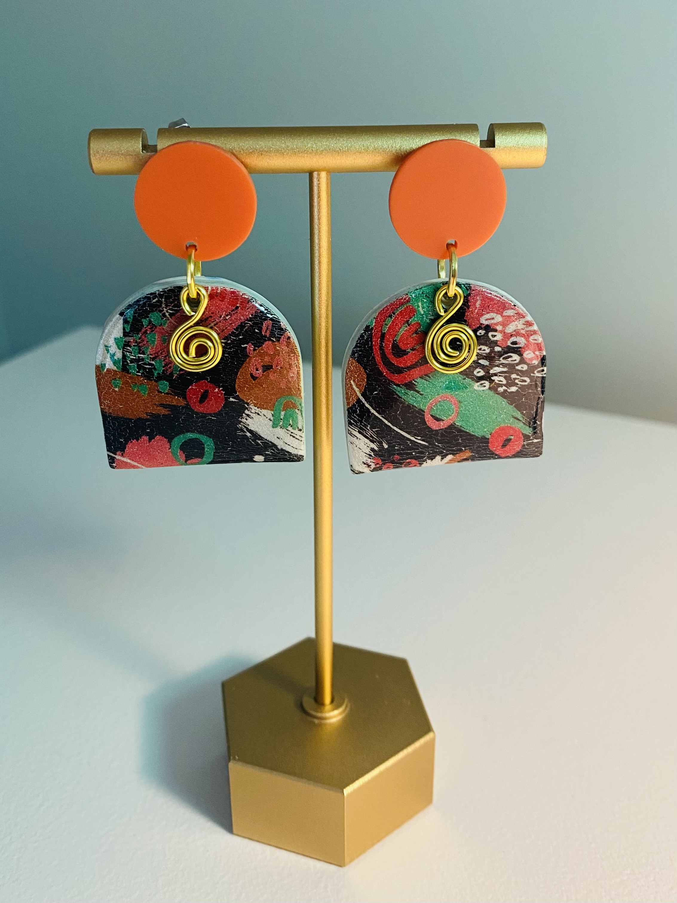 Abstract Art Dangle Earrings