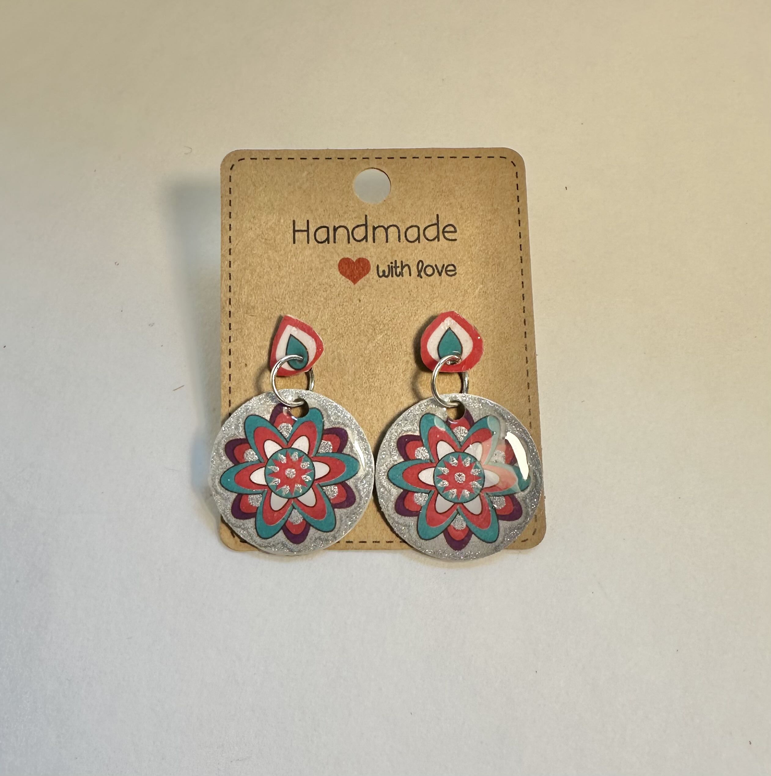 Colorful Mandala Handmade Earrings