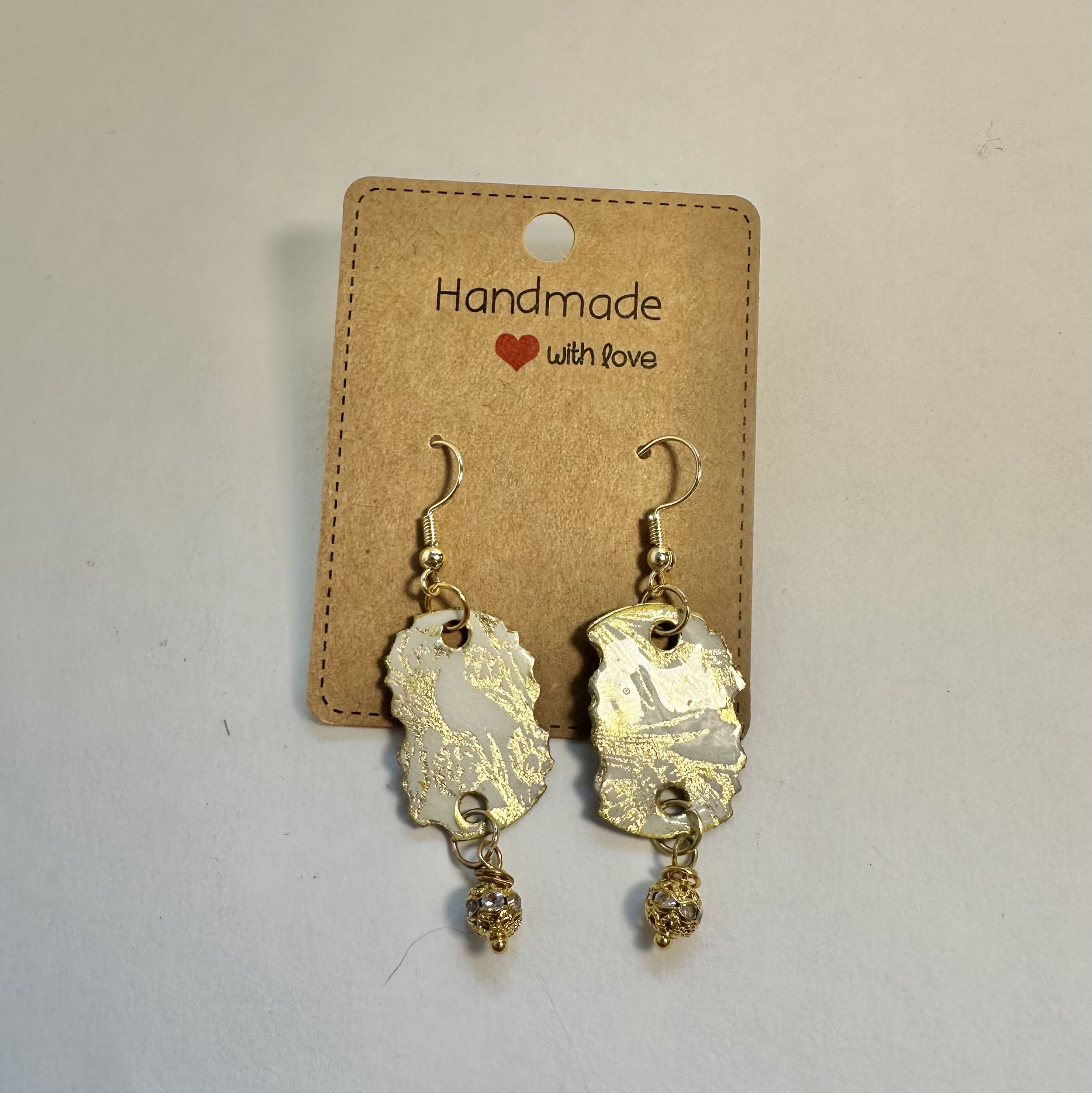 Handmade Gold-Toned Earrings
