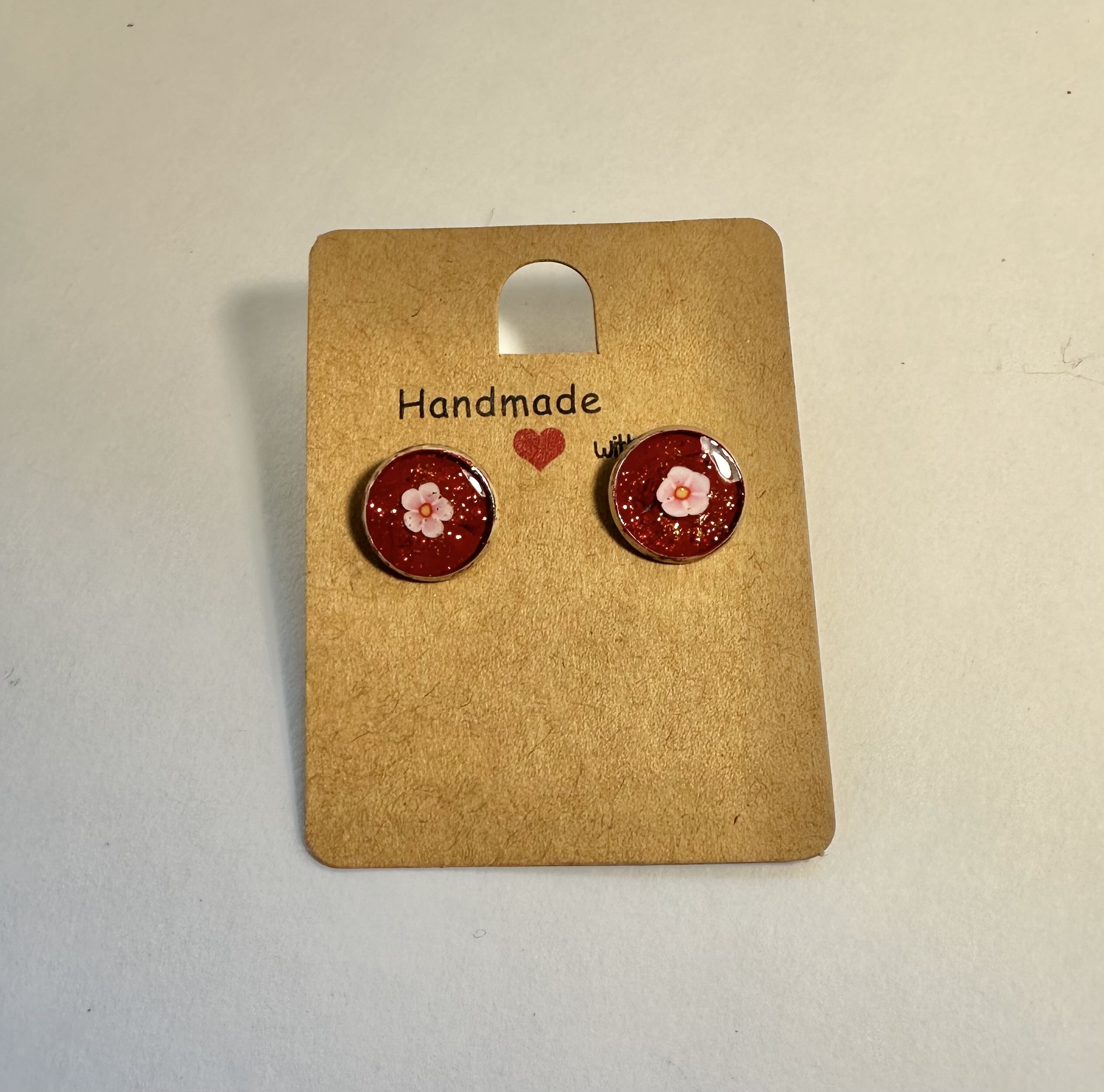 Handmade Floral Stud Earrings