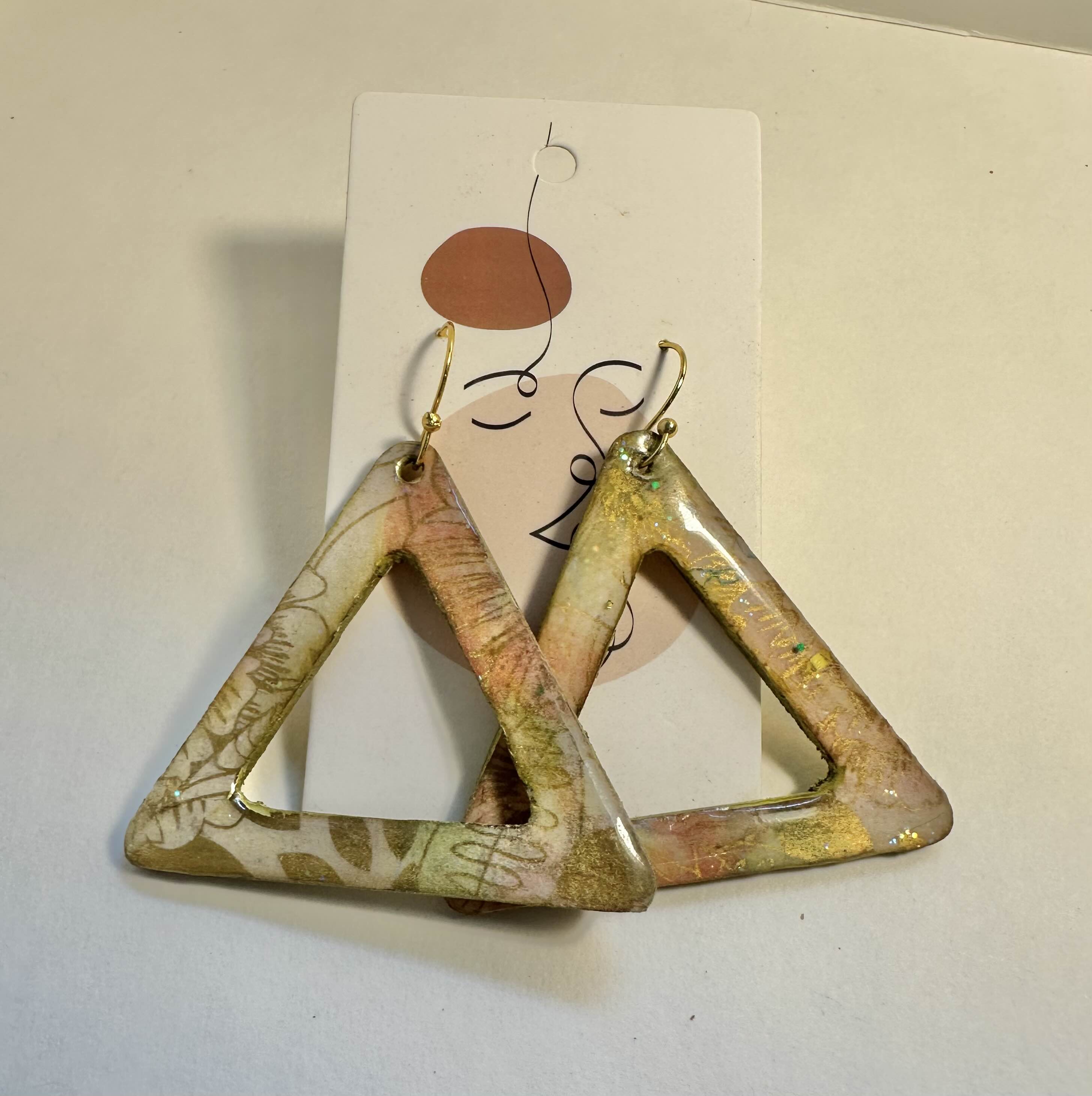 Handcrafted Triangle Earrings