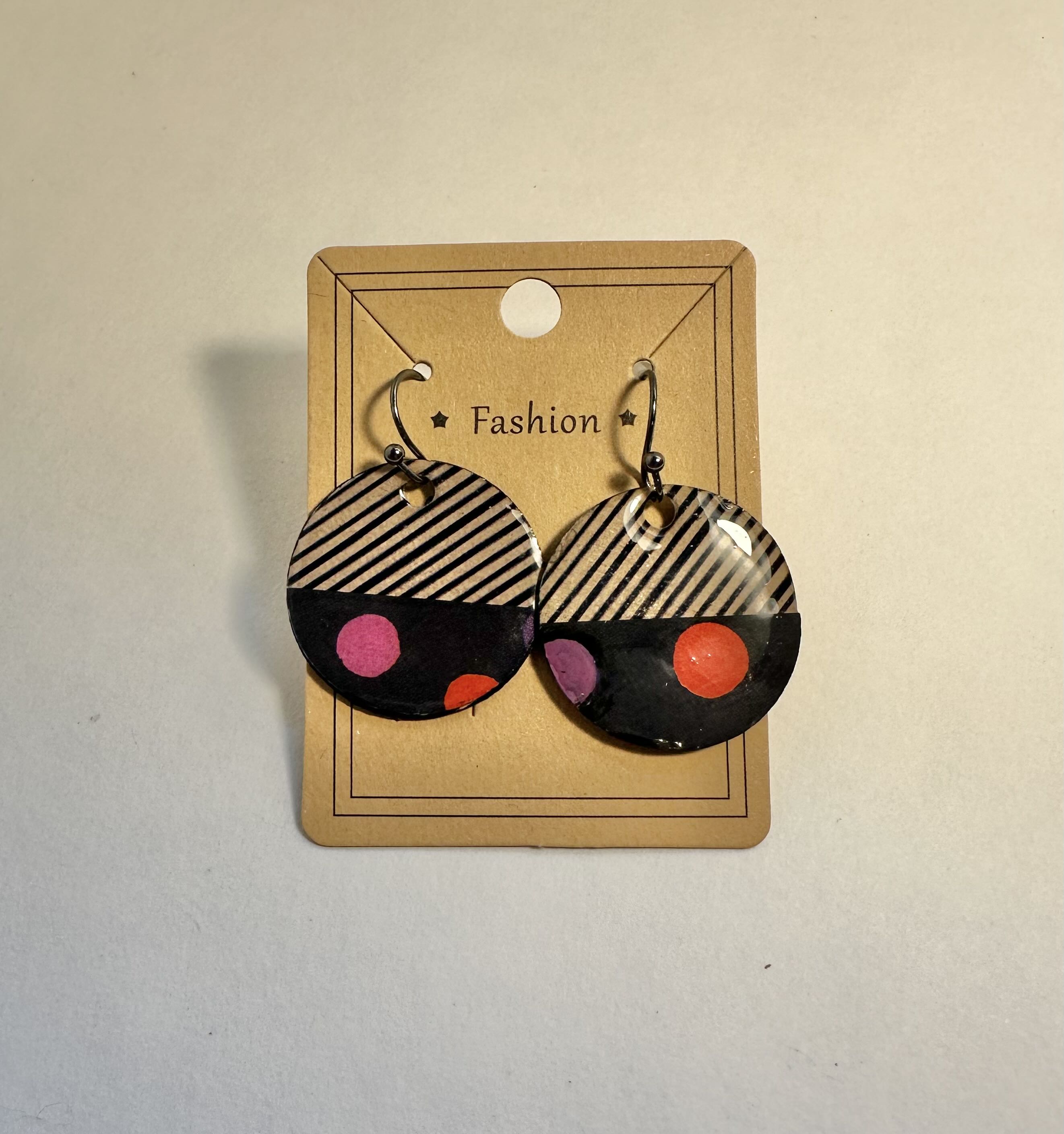 Colorful Geometric Dangle Earrings
