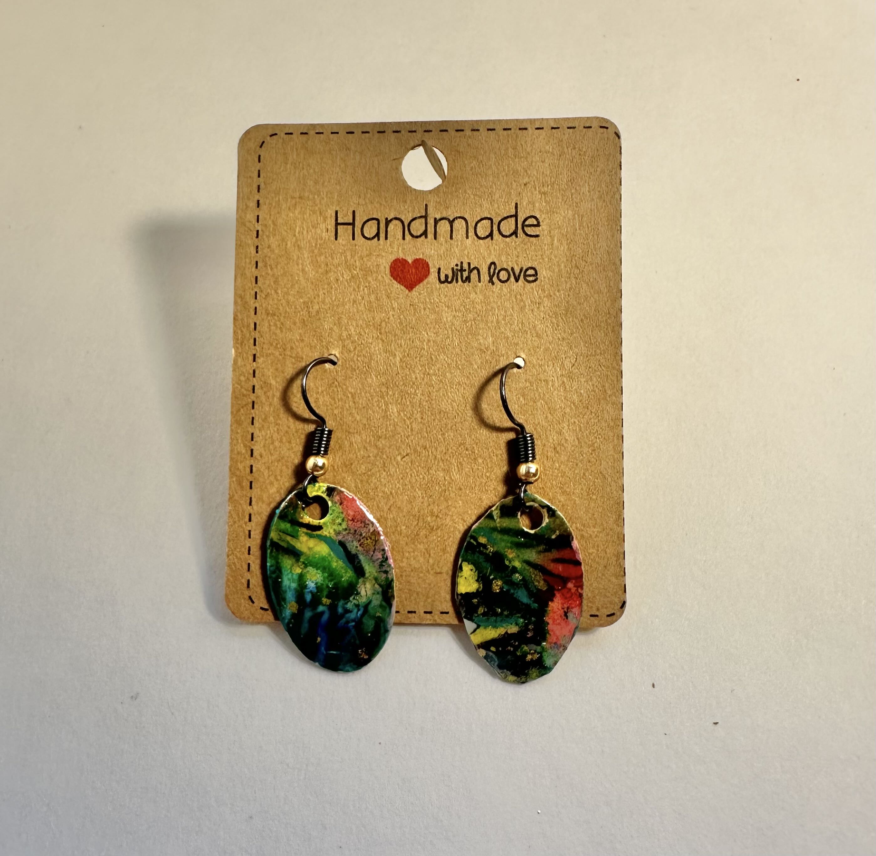 Handmade Colorful Leaf Earrings