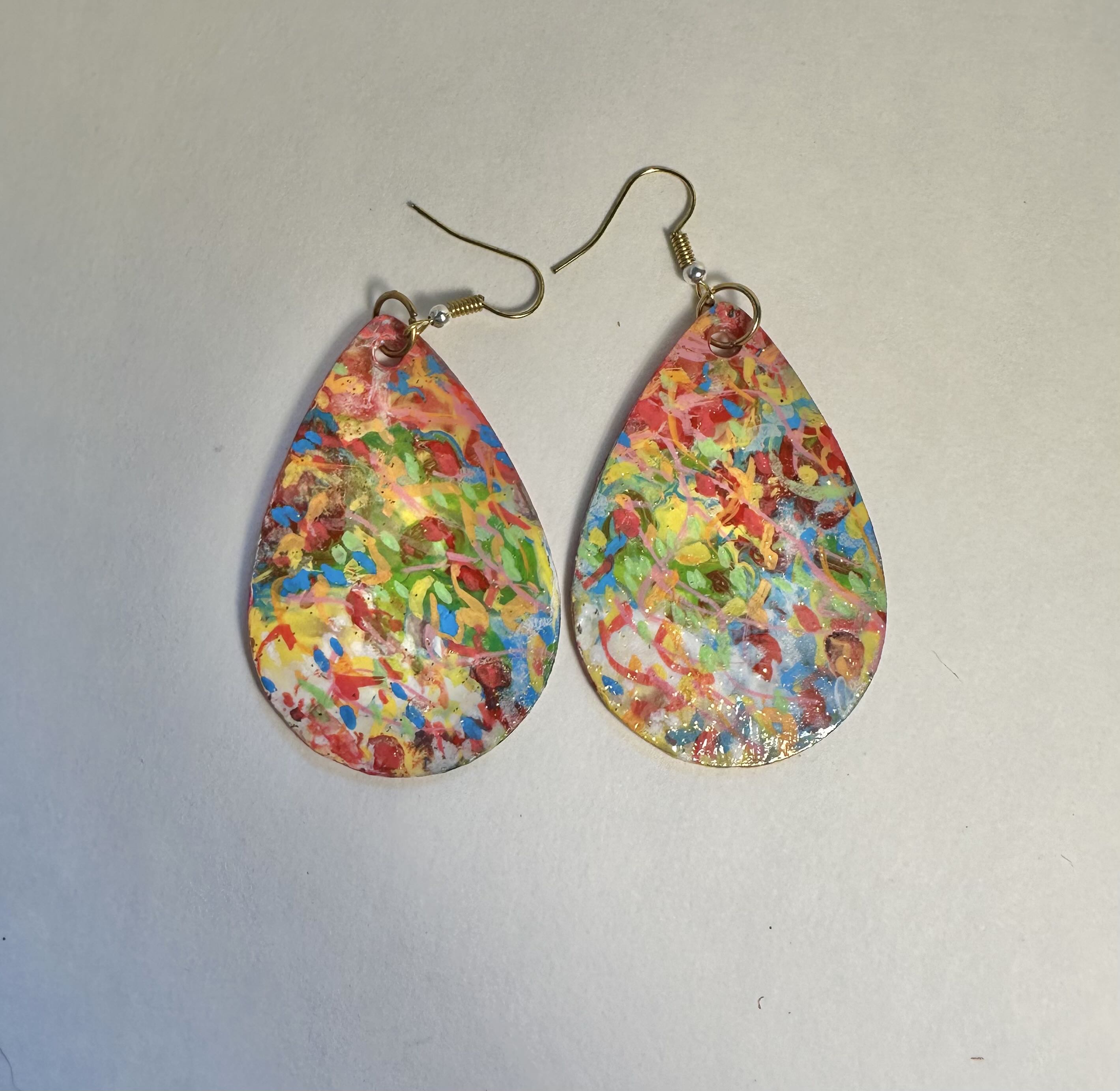Colorful Teardrop Earrings