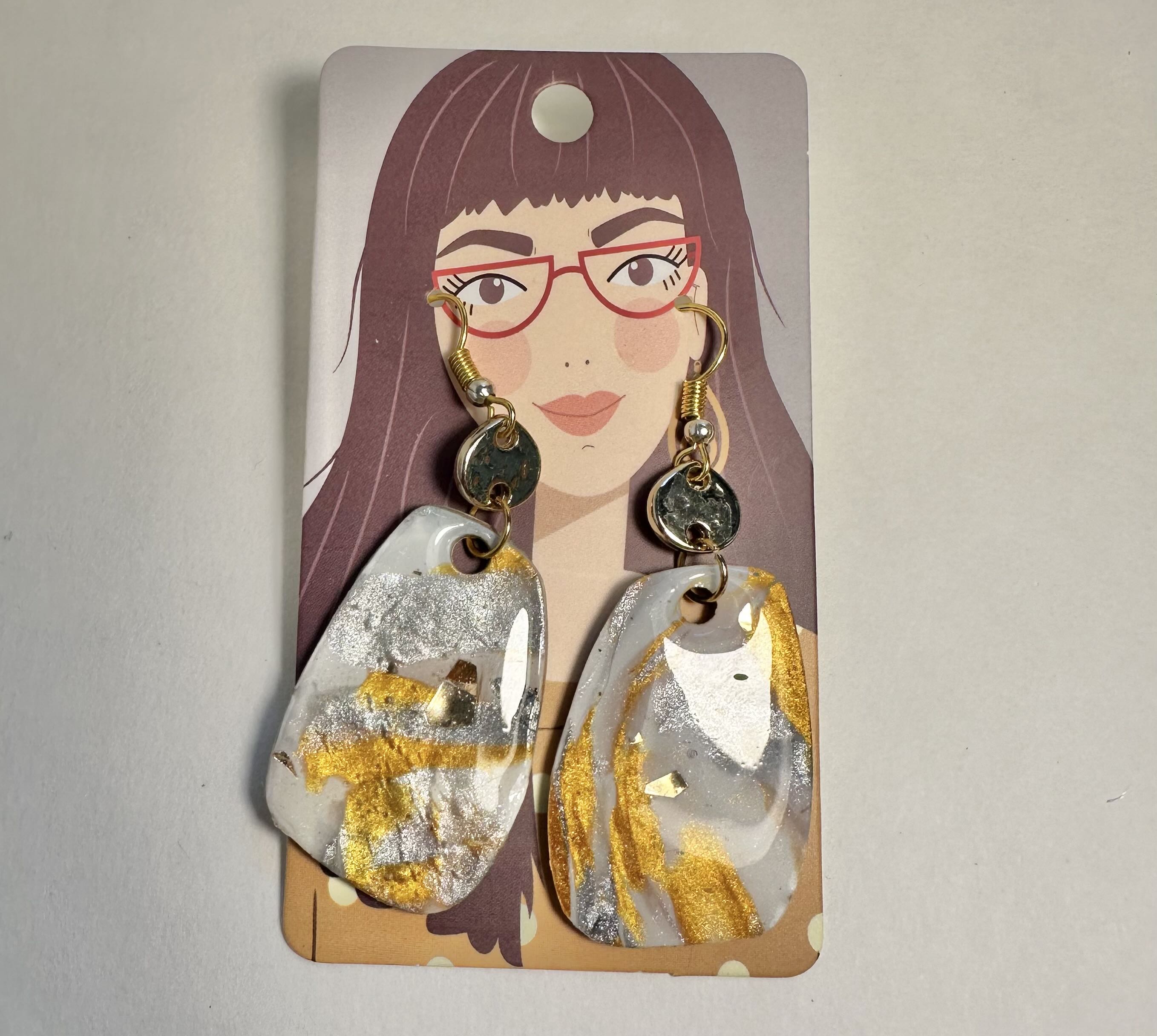 Handcrafted polymer clay Resin Earrings