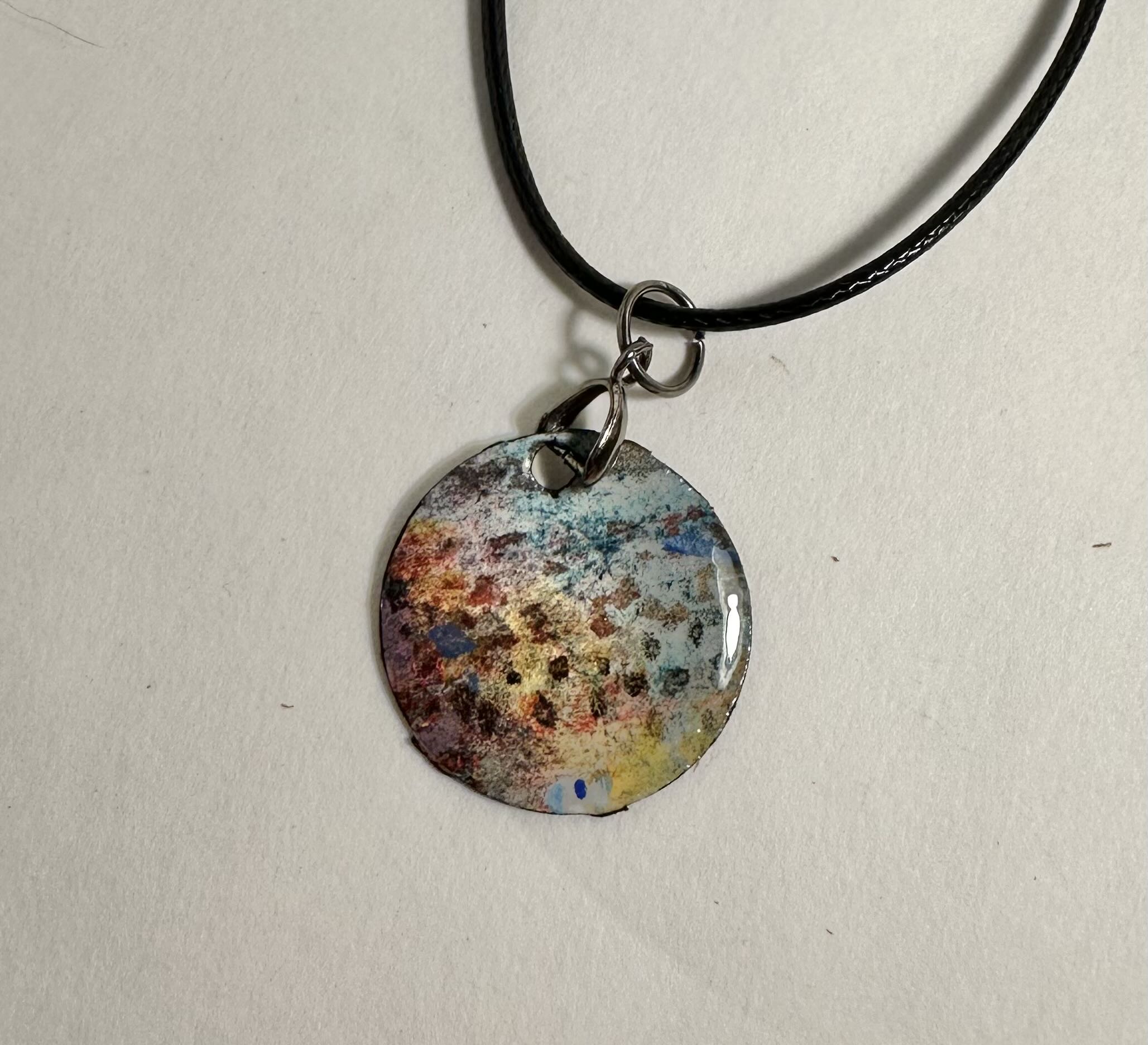 Abstract Art Pendant Necklace