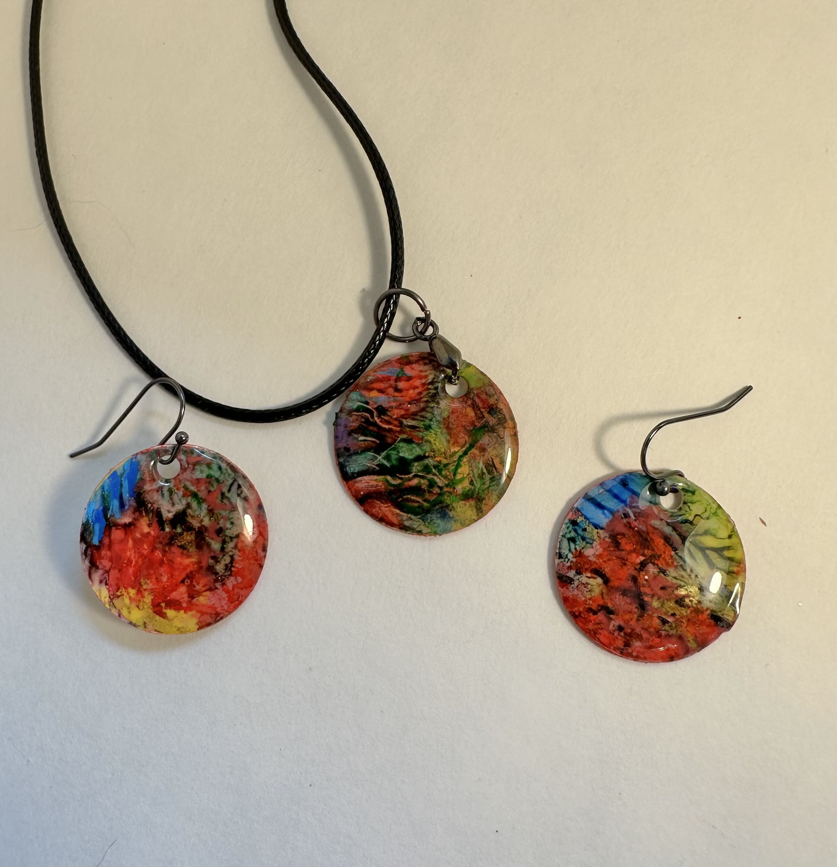 Abstract Art Jewelry Set