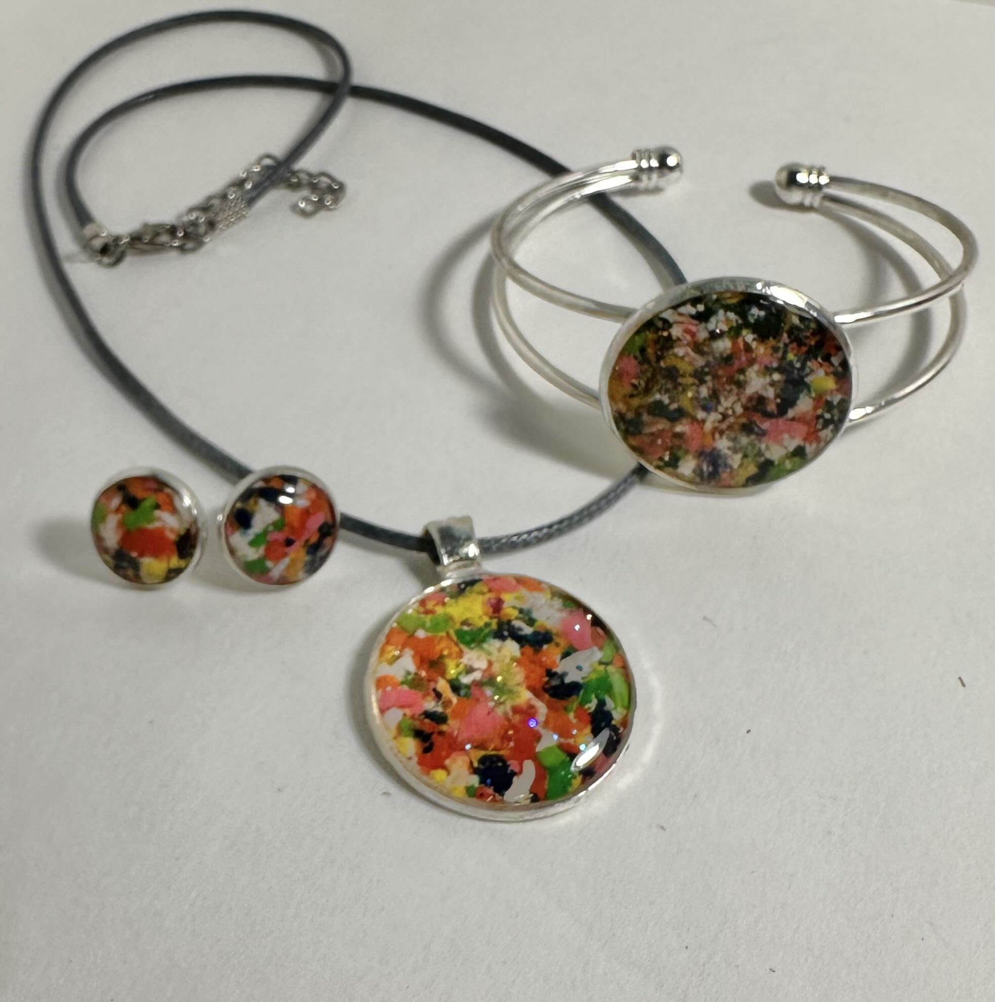 Colorful Abstract Jewelry Set
