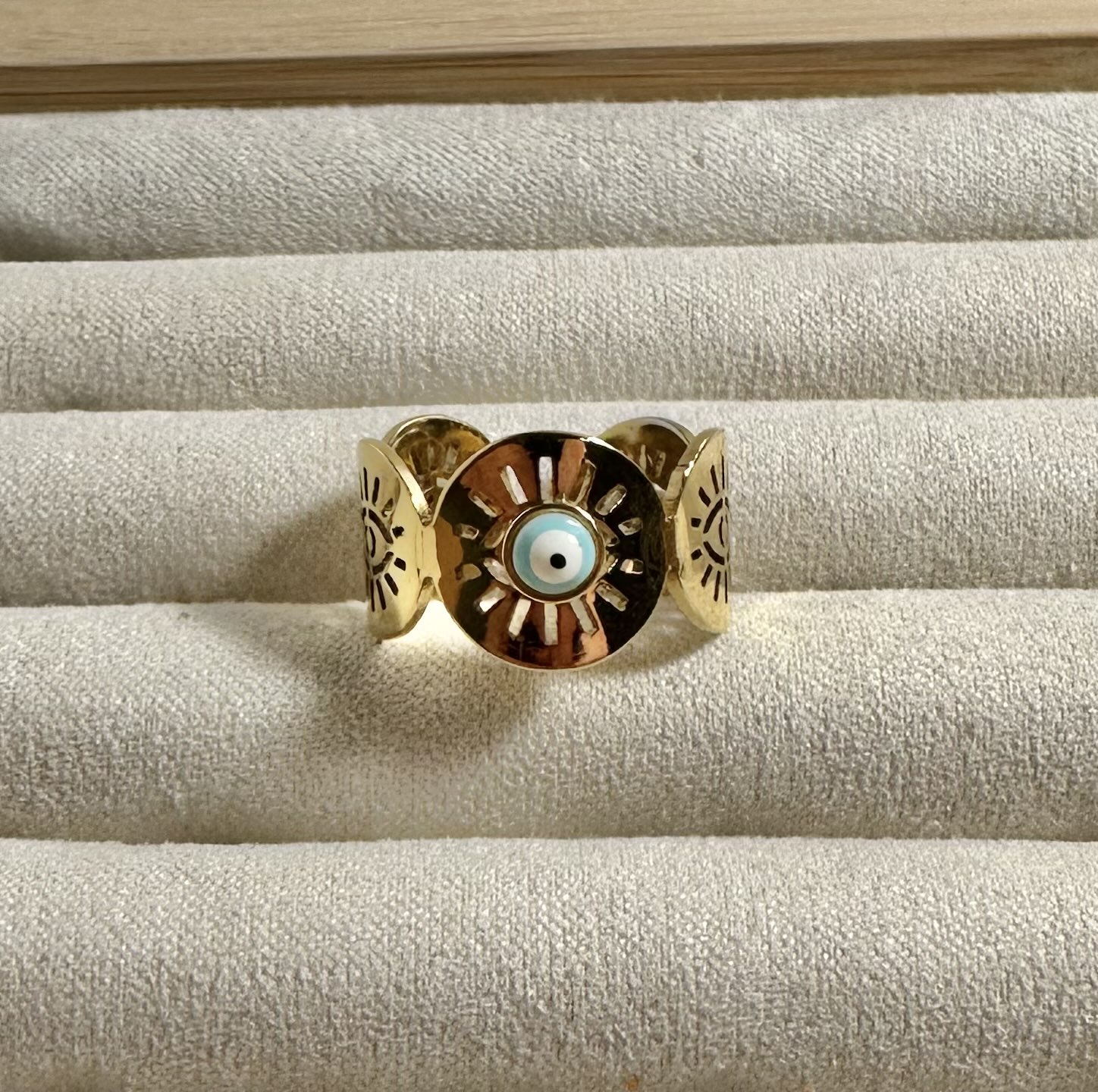 Gold Evil Eye Ring