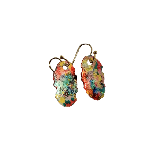 Handmade Colorful Abstract Earrings