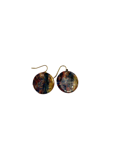 Handmade Colorful Round Earrings