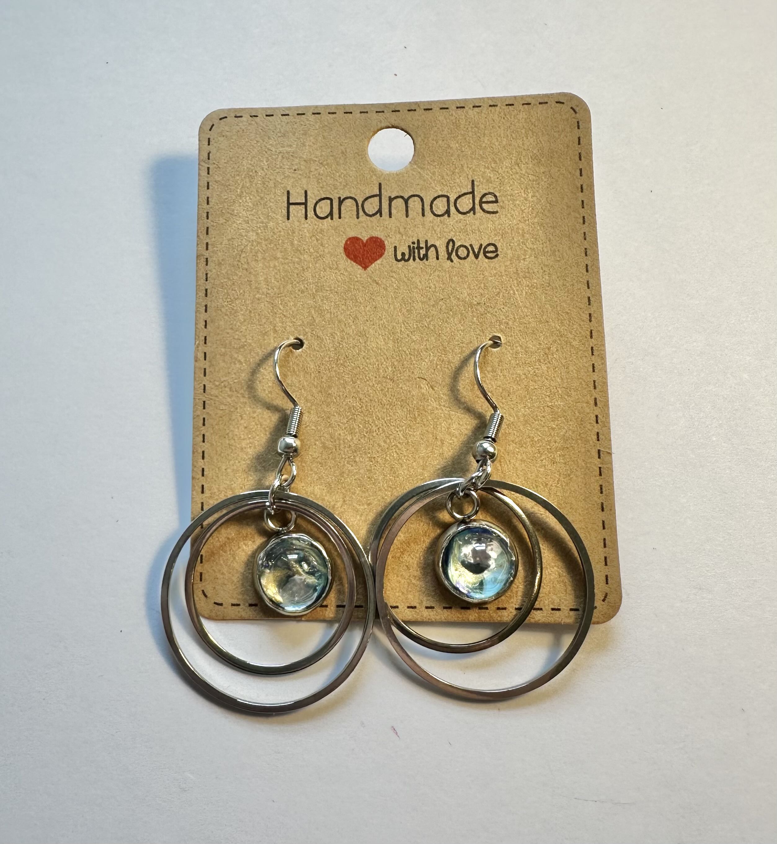 Handmade Silver Hoop Earrings