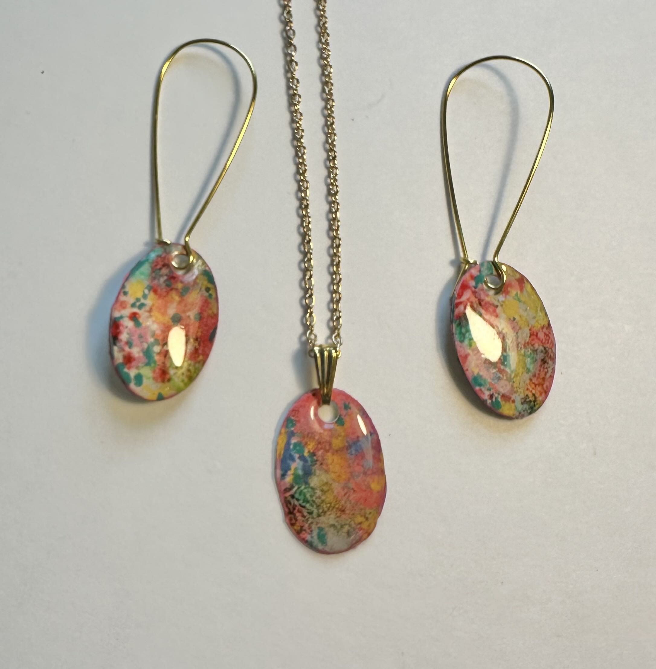 Colorful Resin Jewelry Set