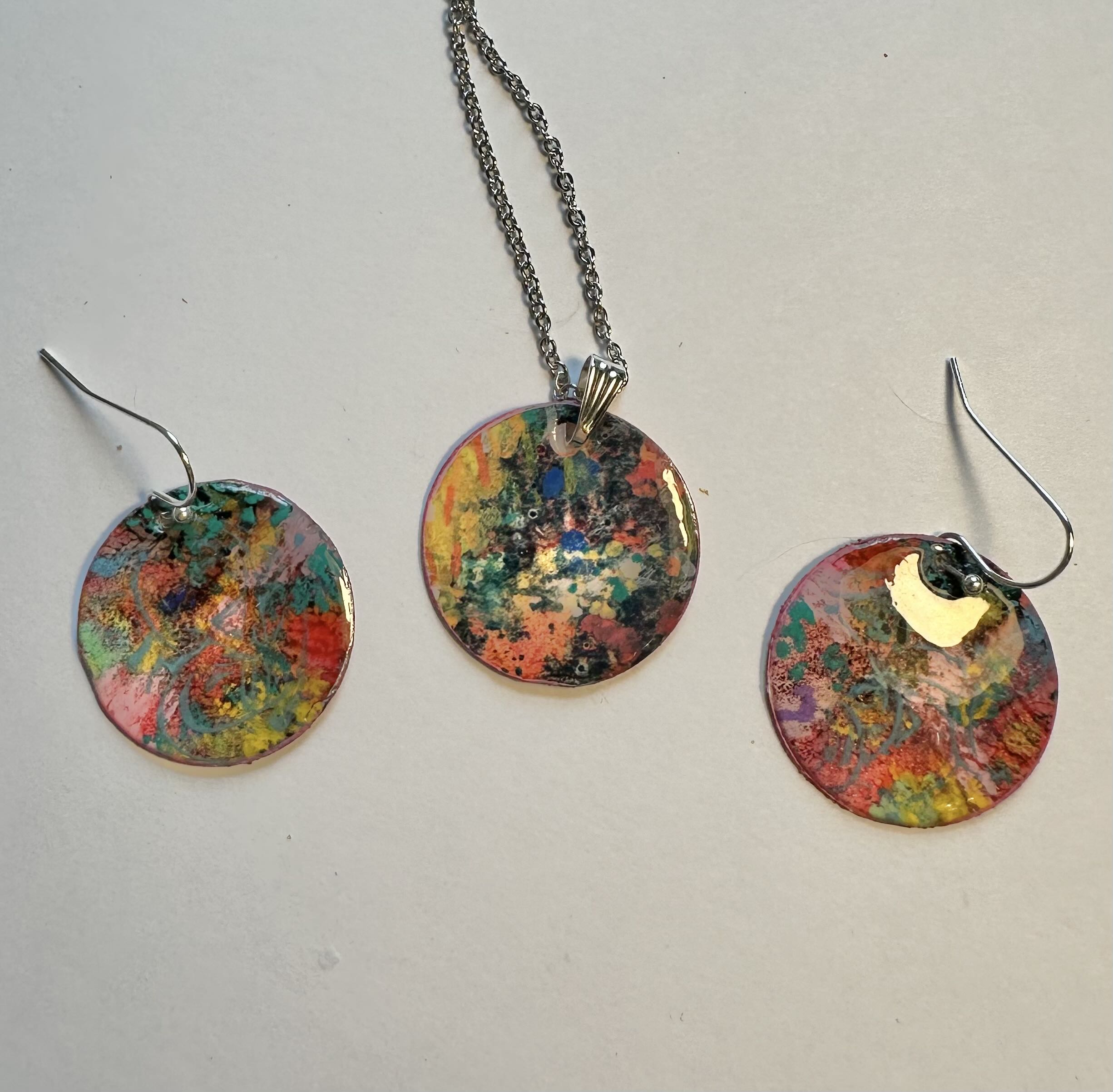 Abstract Art Jewelry Set