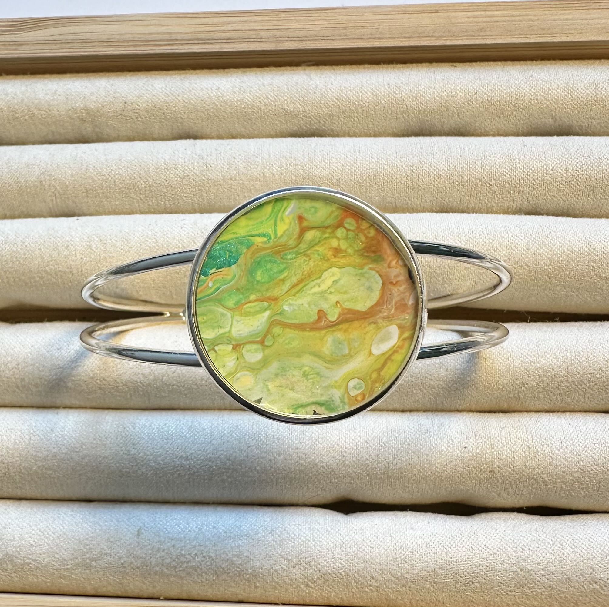 Handcrafted Abstract Art Bracelet