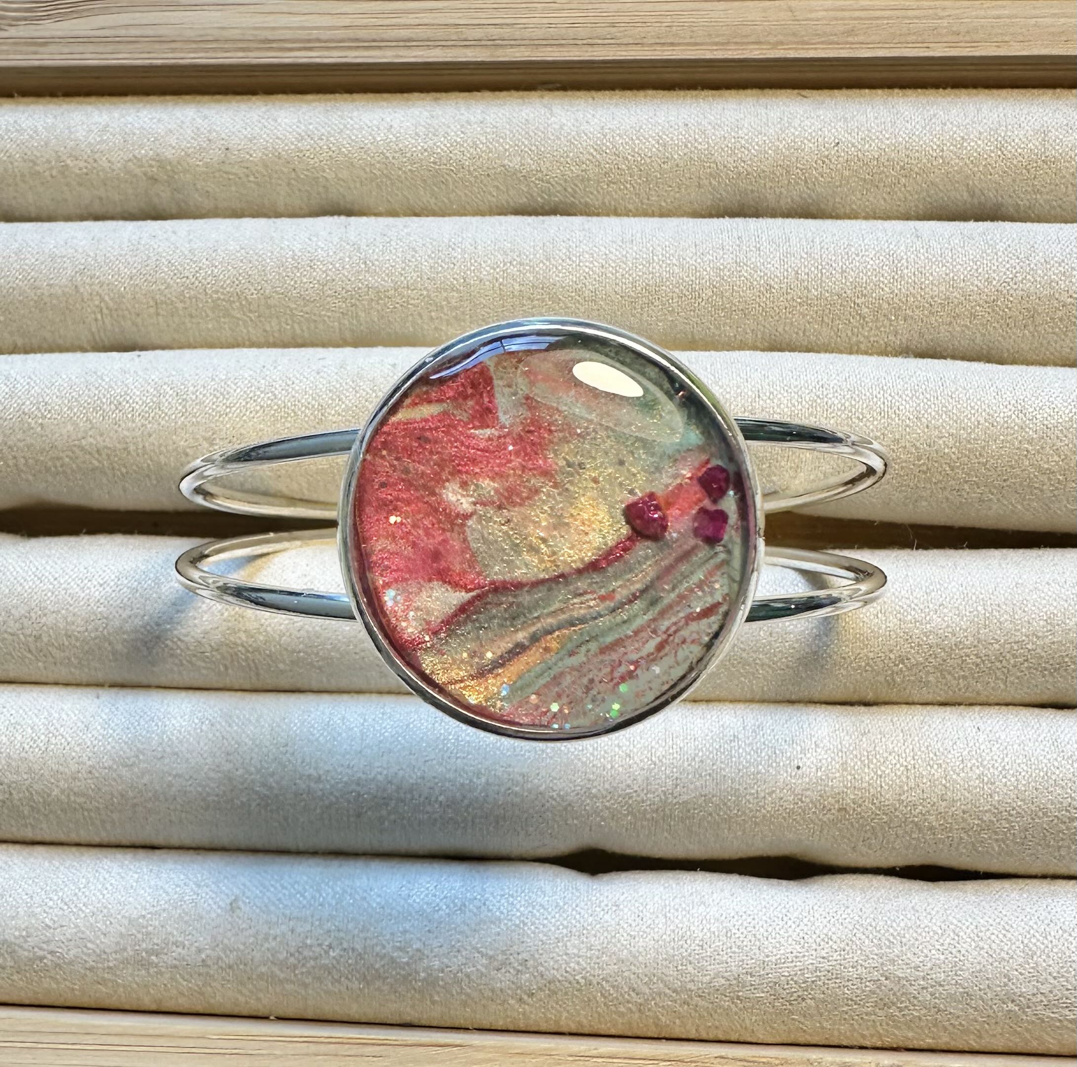 Handcrafted Resin Art Bracelet