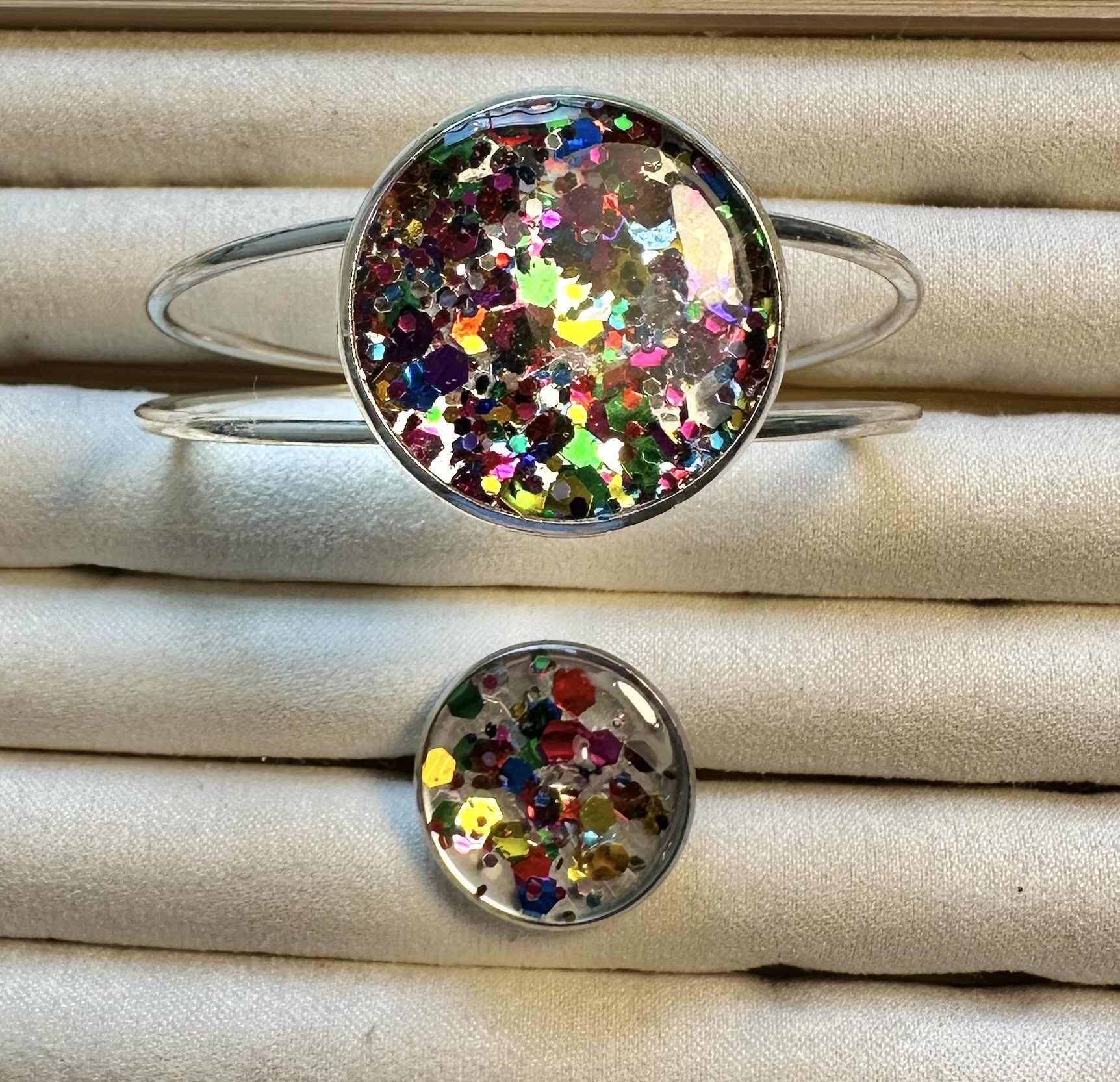 Colorful Glitter Jewelry Set