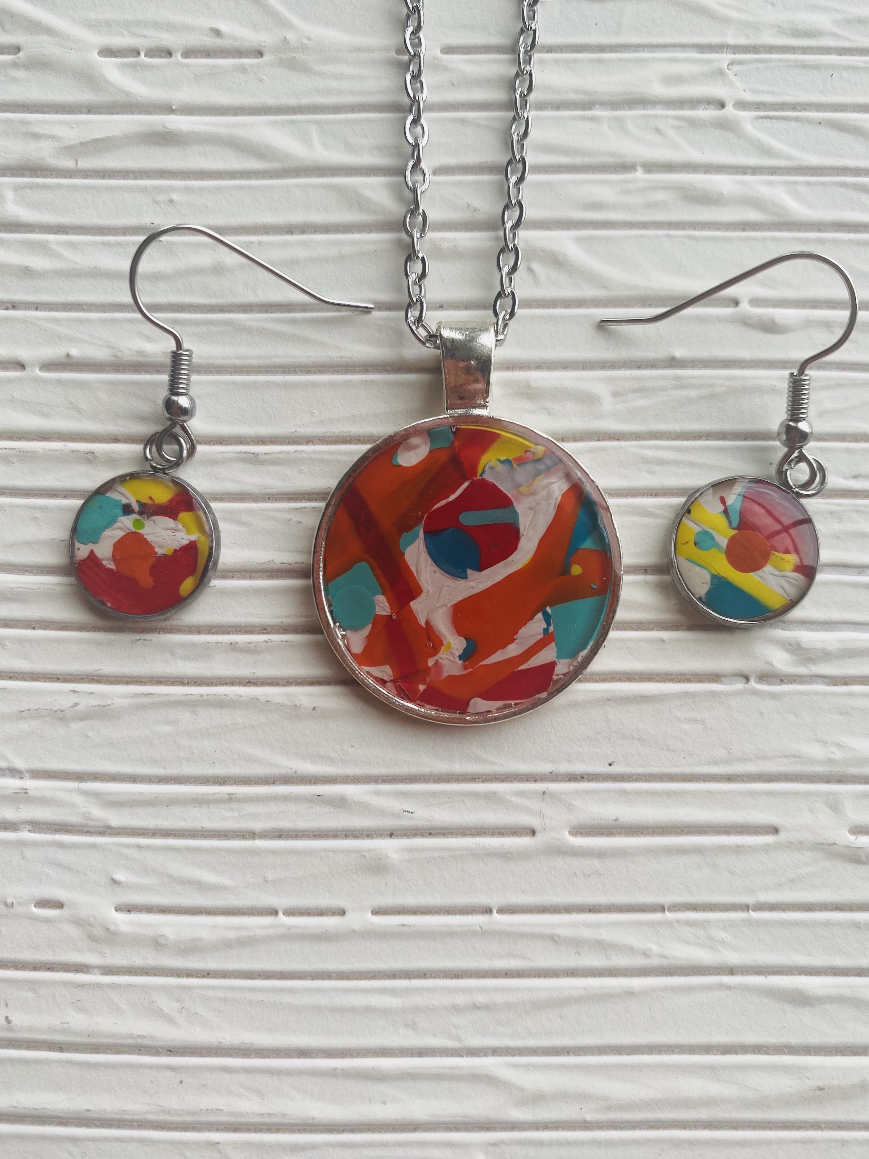 Colorful Abstract Jewelry Set