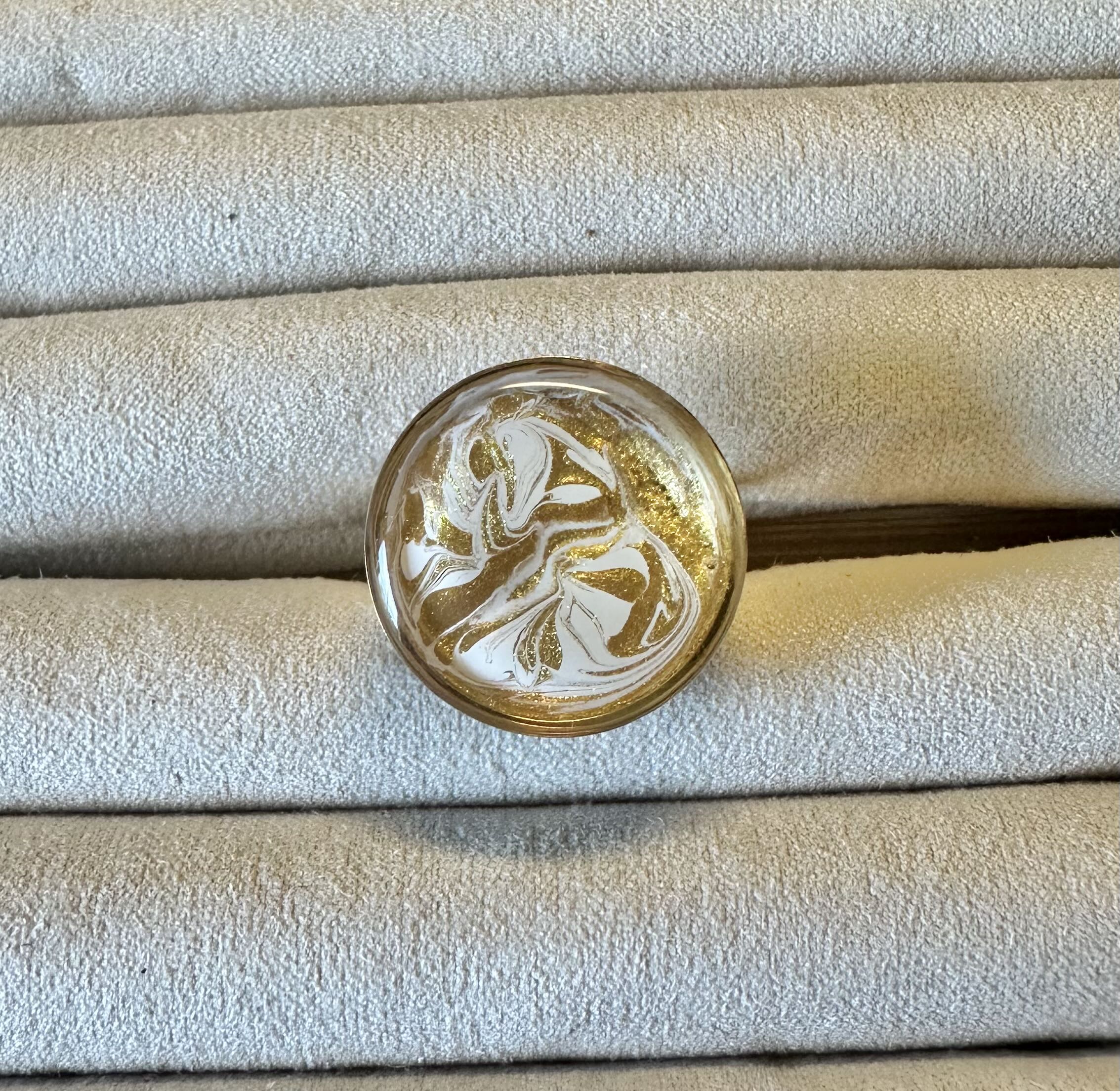 Handmade Artistic Resin Ring