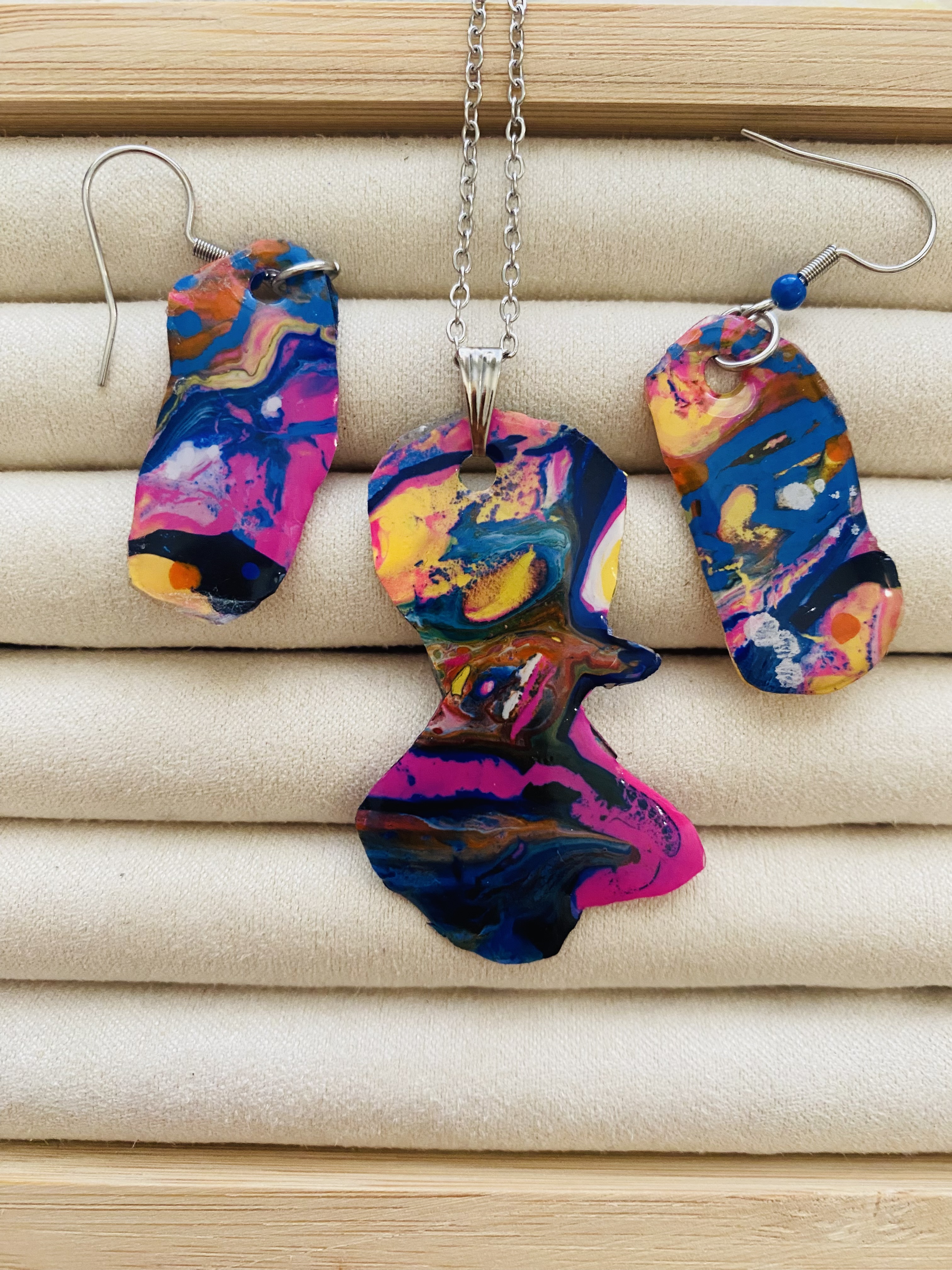 Colorful Abstract Jewelry Set