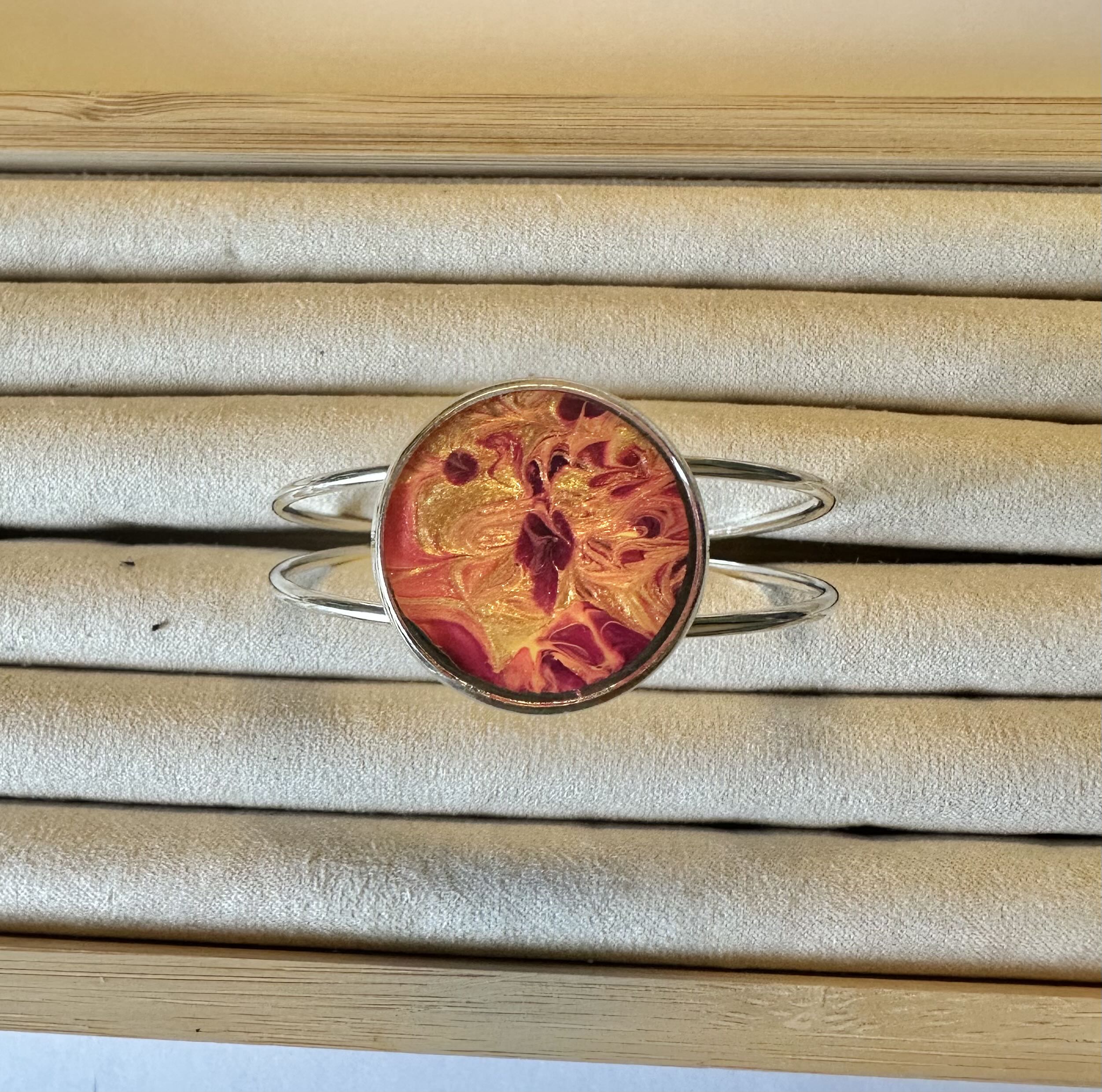 Handcrafted Resin Art Bracelet