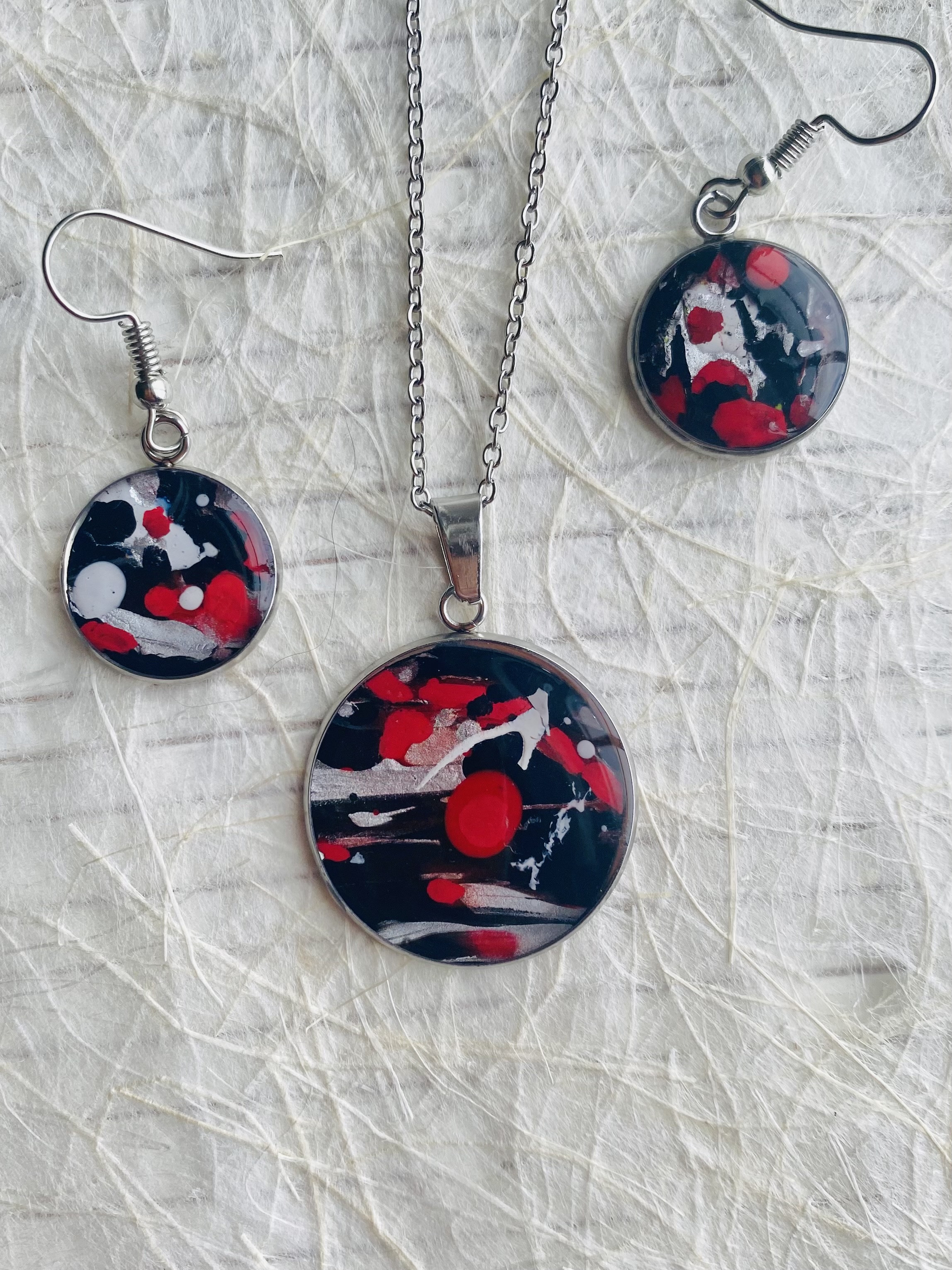 Abstract Art Jewelry Set