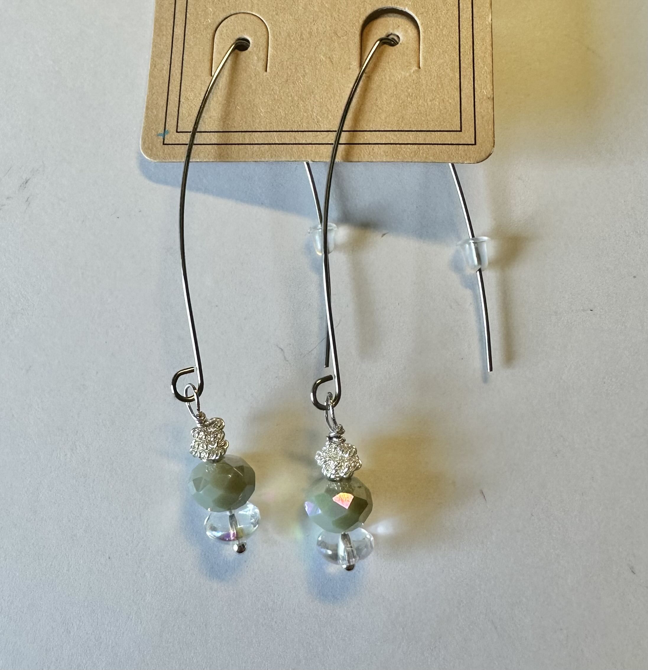 Handmade Beaded Dangle Earrings