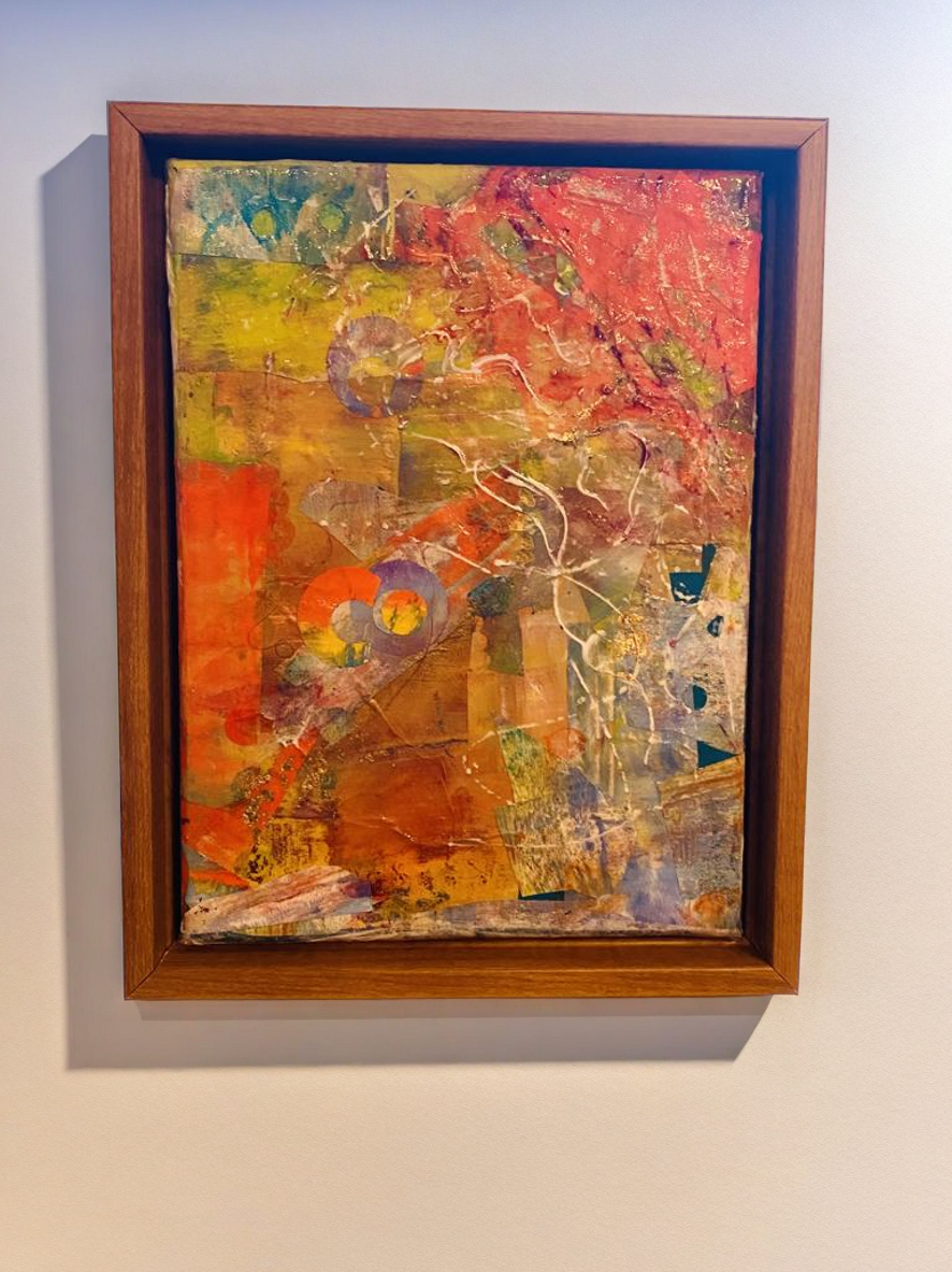 Abstract Mixed Media Painting