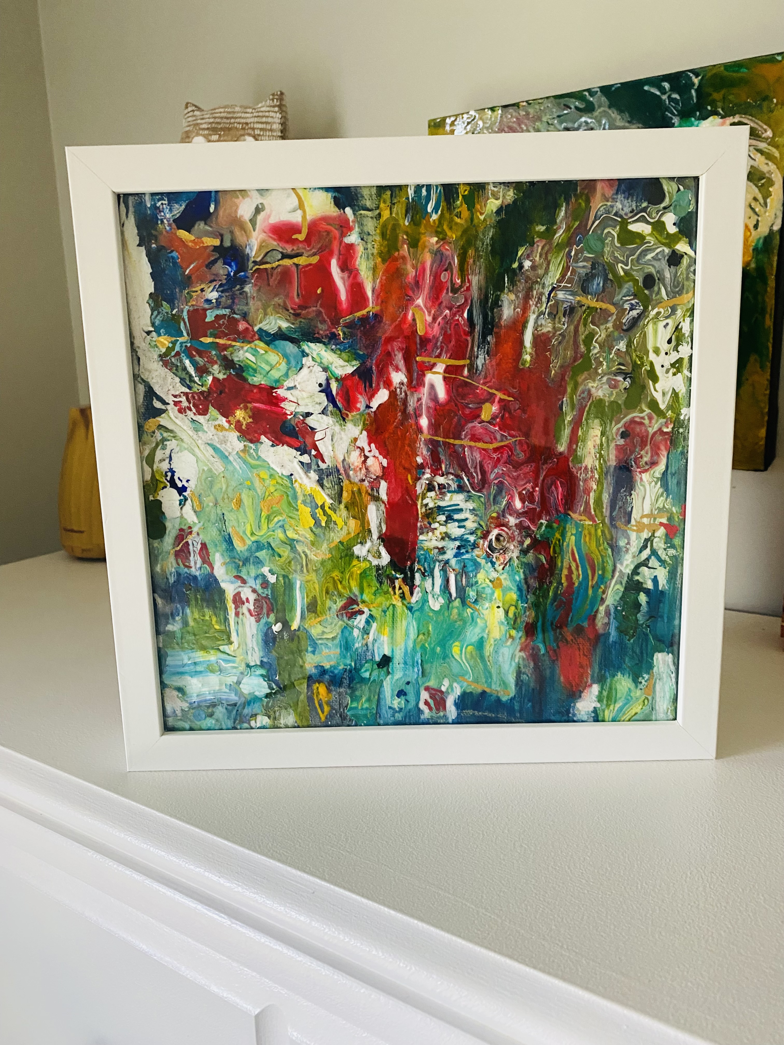 Abstract Framed Painting