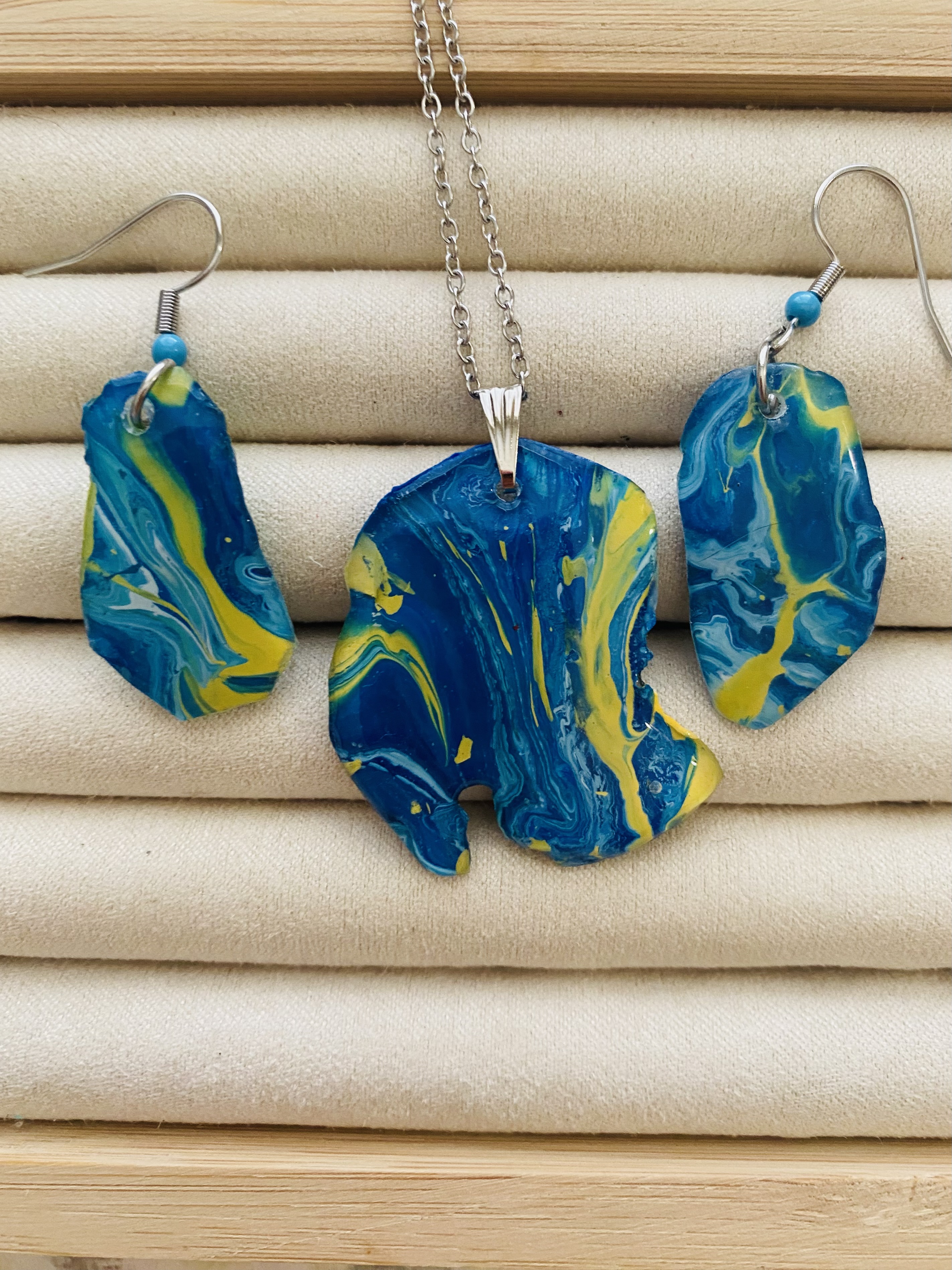 Handcrafted Abstract Jewelry Set