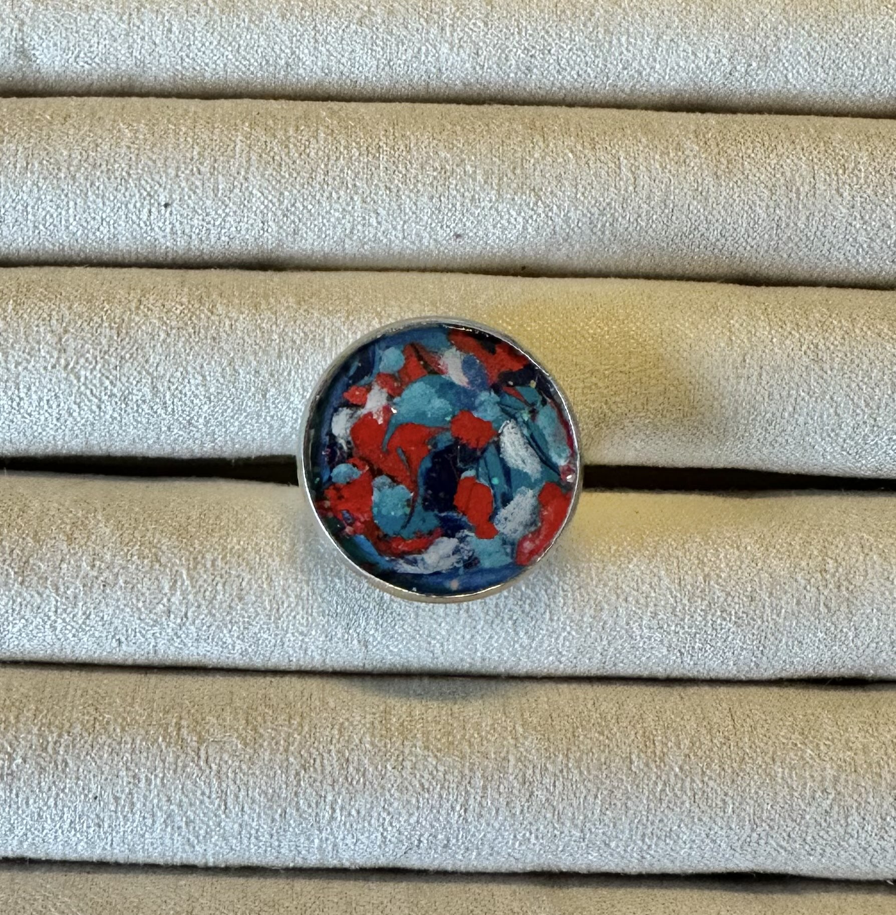 Handmade Abstract Resin Ring