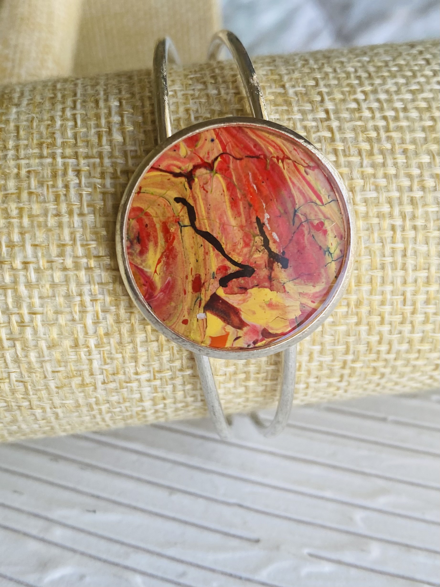 Hand-painted Abstract Bracelet