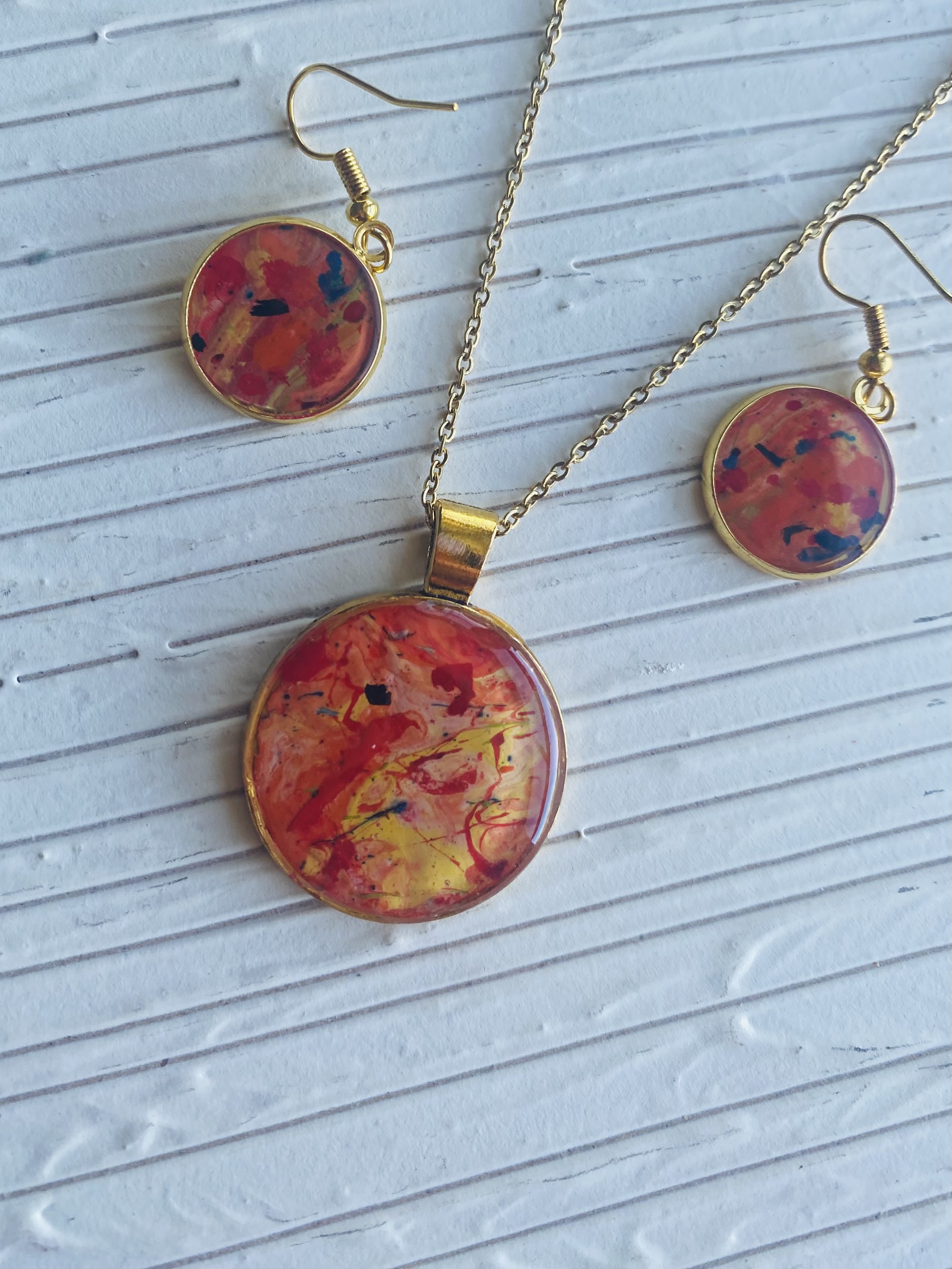 Handmade Abstract Jewelry Set