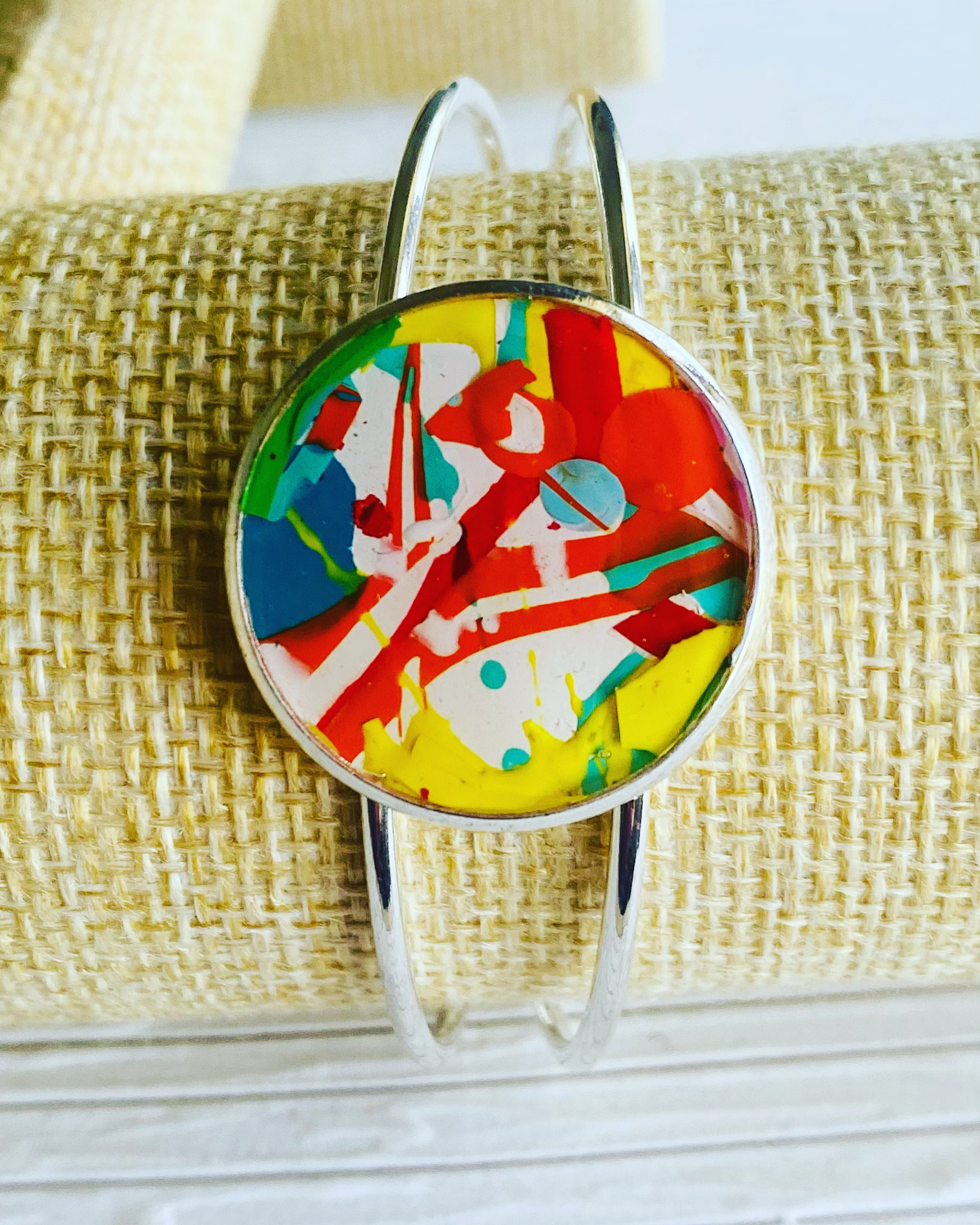Abstract Art Cuff Bracelet