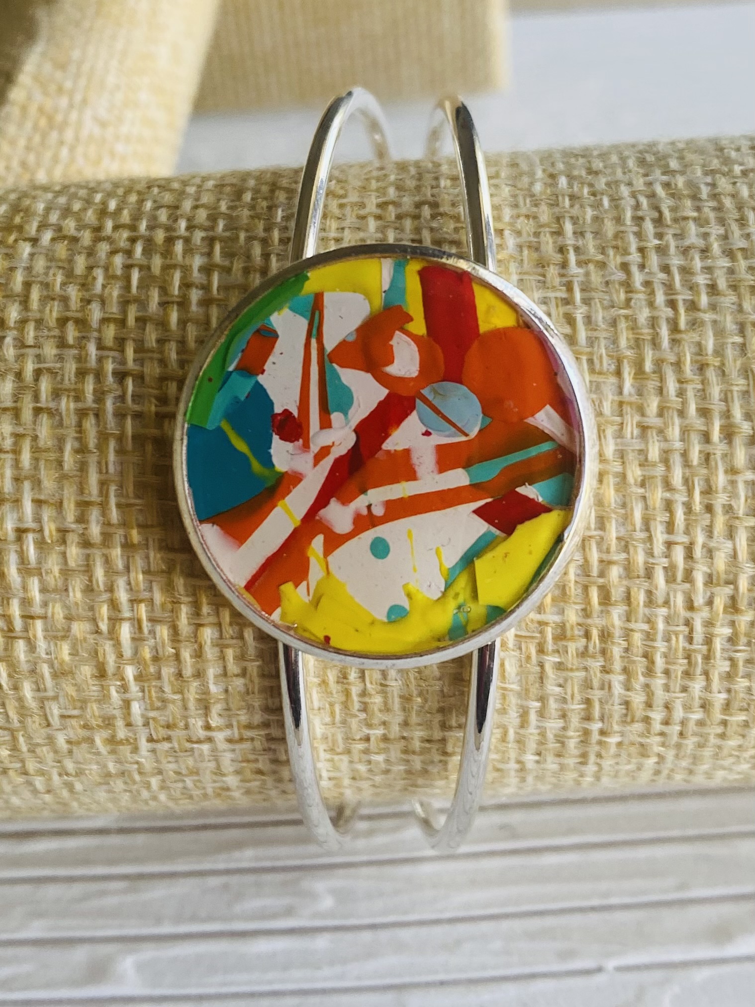 Hand-painted Abstract Bracelet