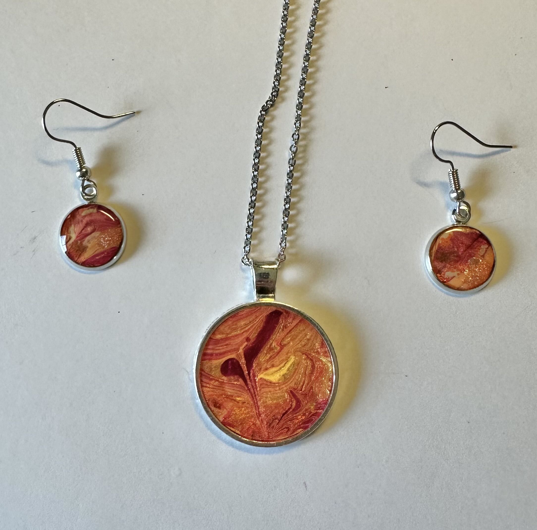 Handmade Necklace and Earrings Set