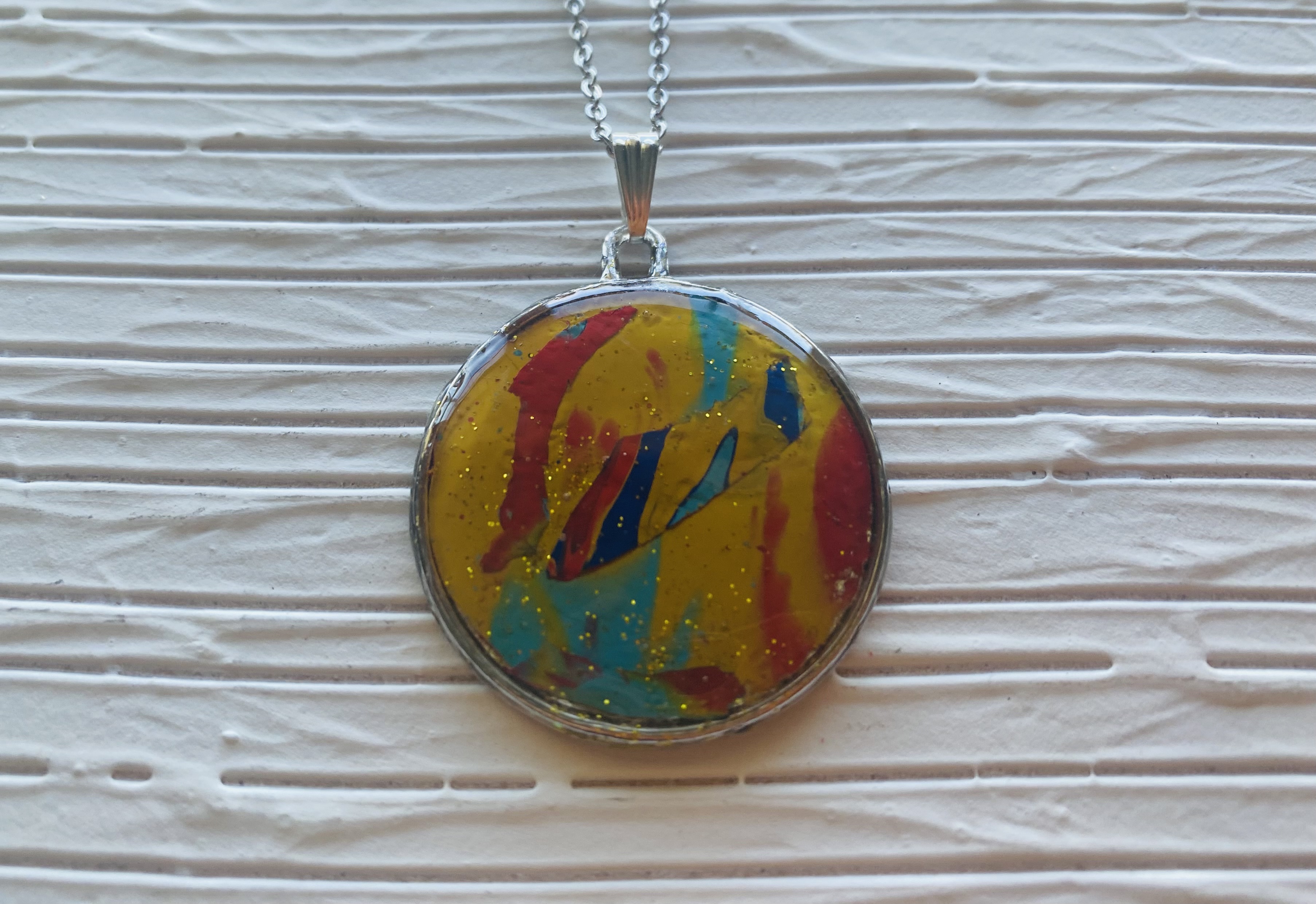 Abstract Art Pendant Necklace