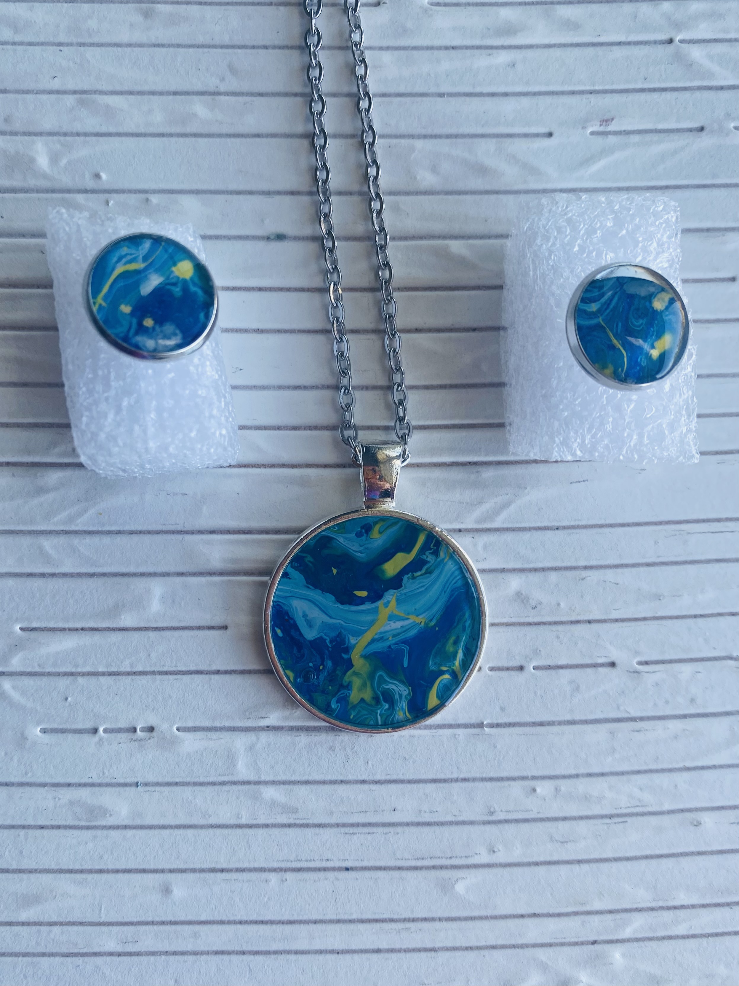 Hand-Painted Jewelry Set