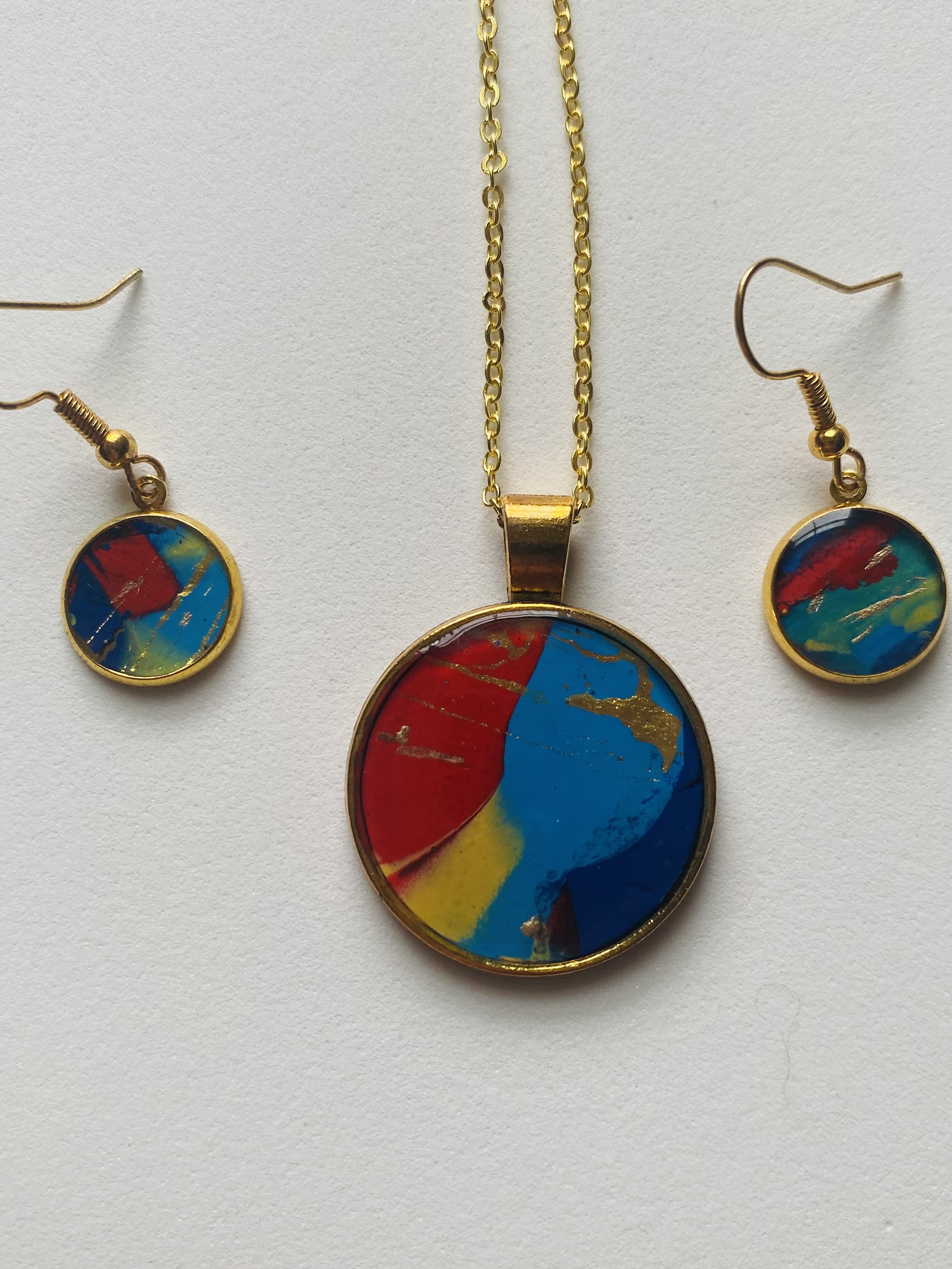 Colorful Abstract Jewelry Set