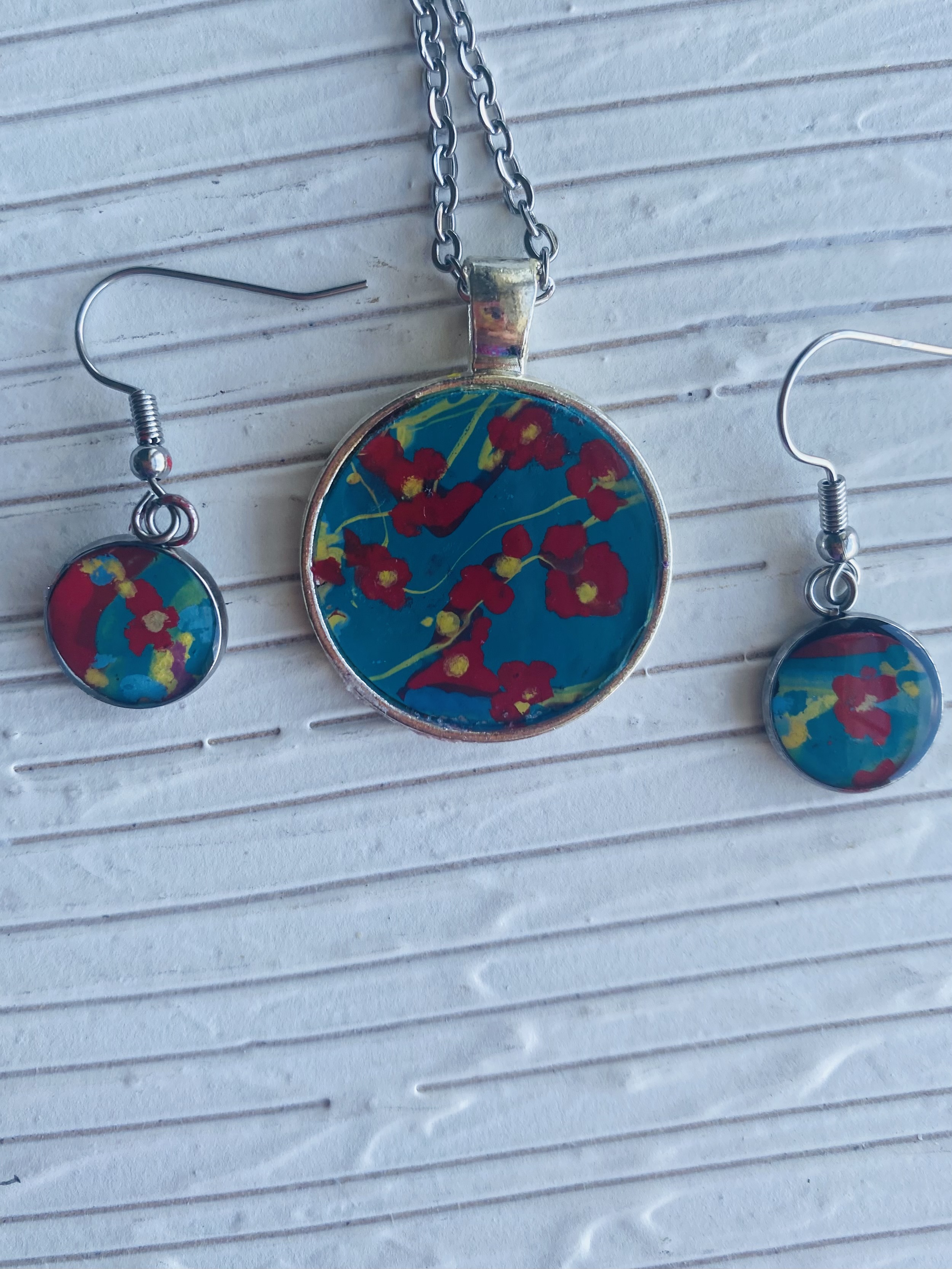 Handmade Floral Jewelry Set