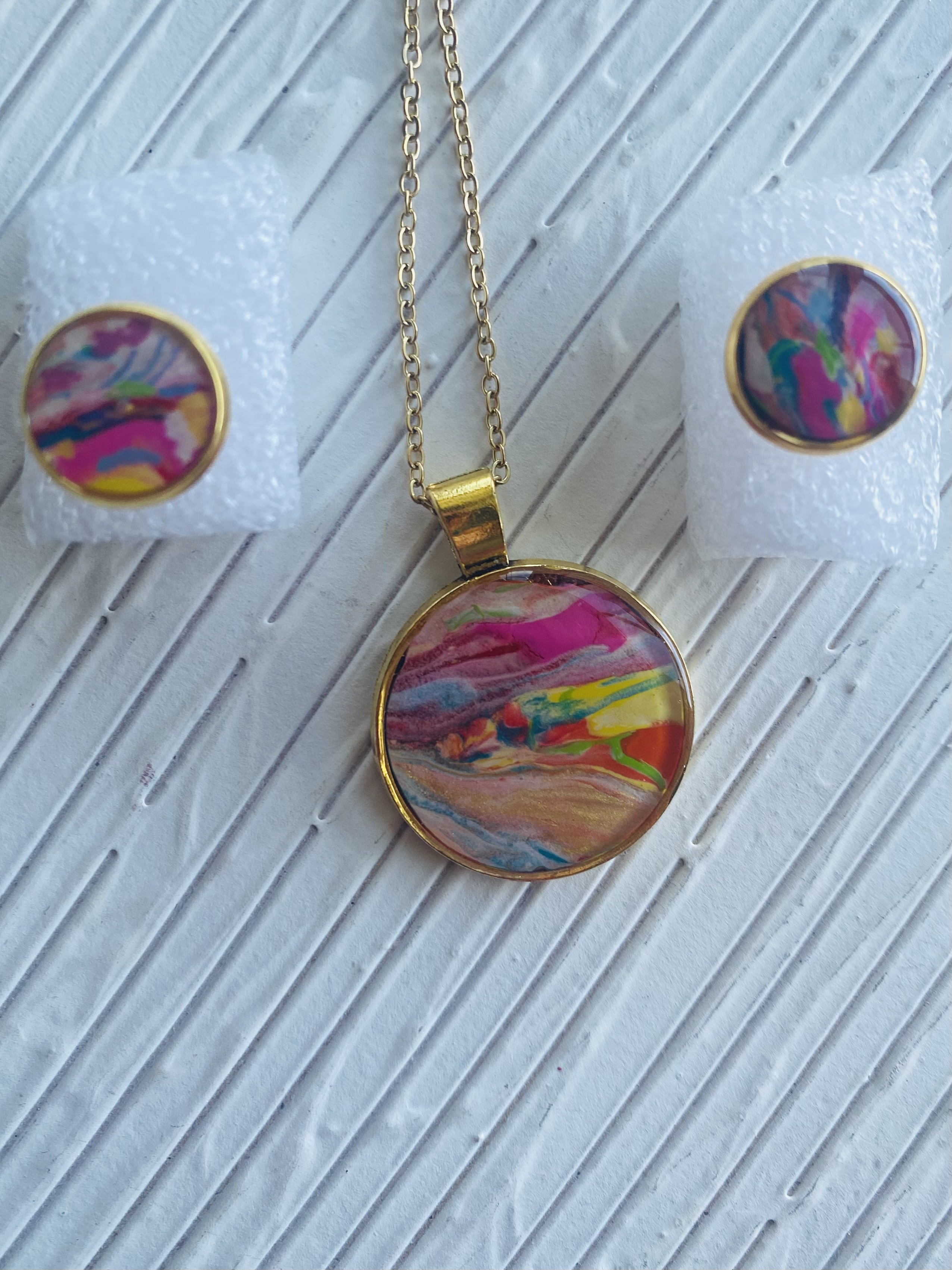 Handmade Abstract Jewelry Set
